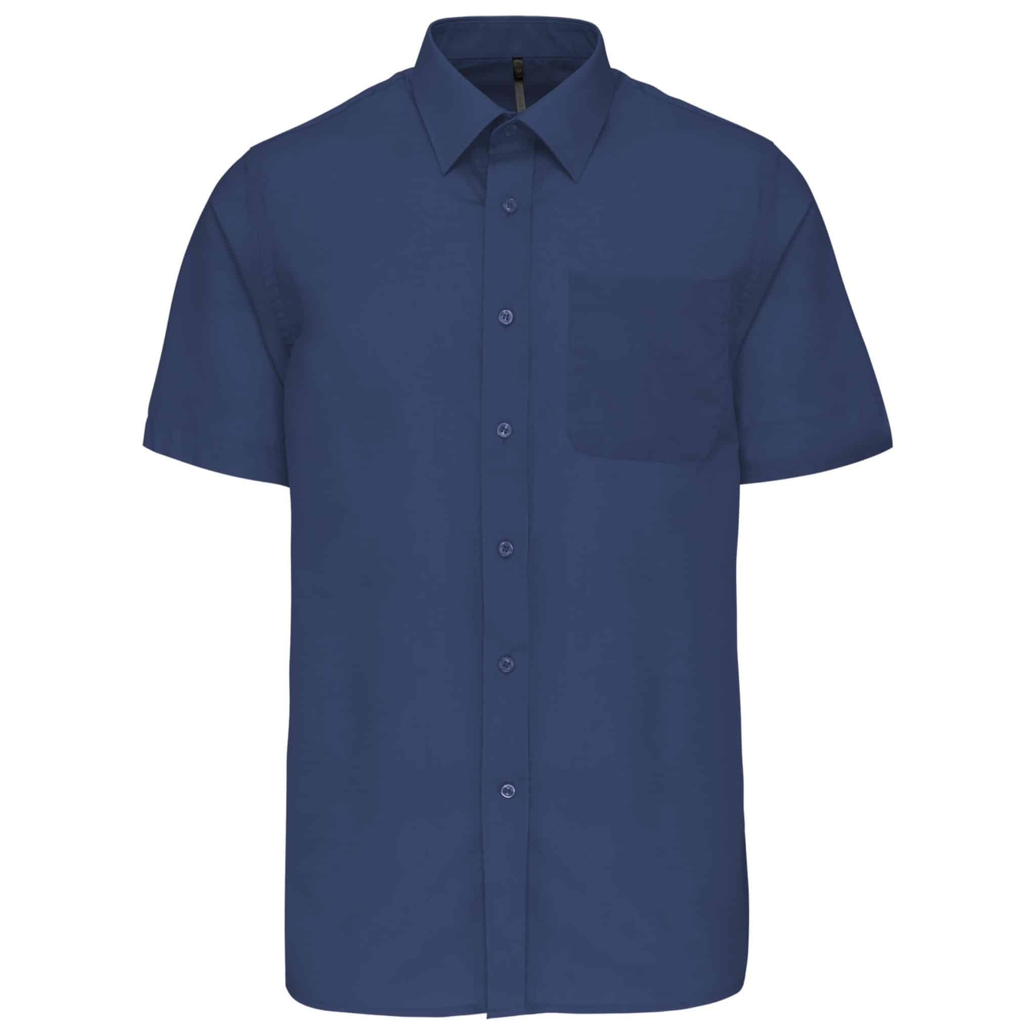 Miniature 19 pour Chemise popeline polycoton manches courtes entretien facile homme