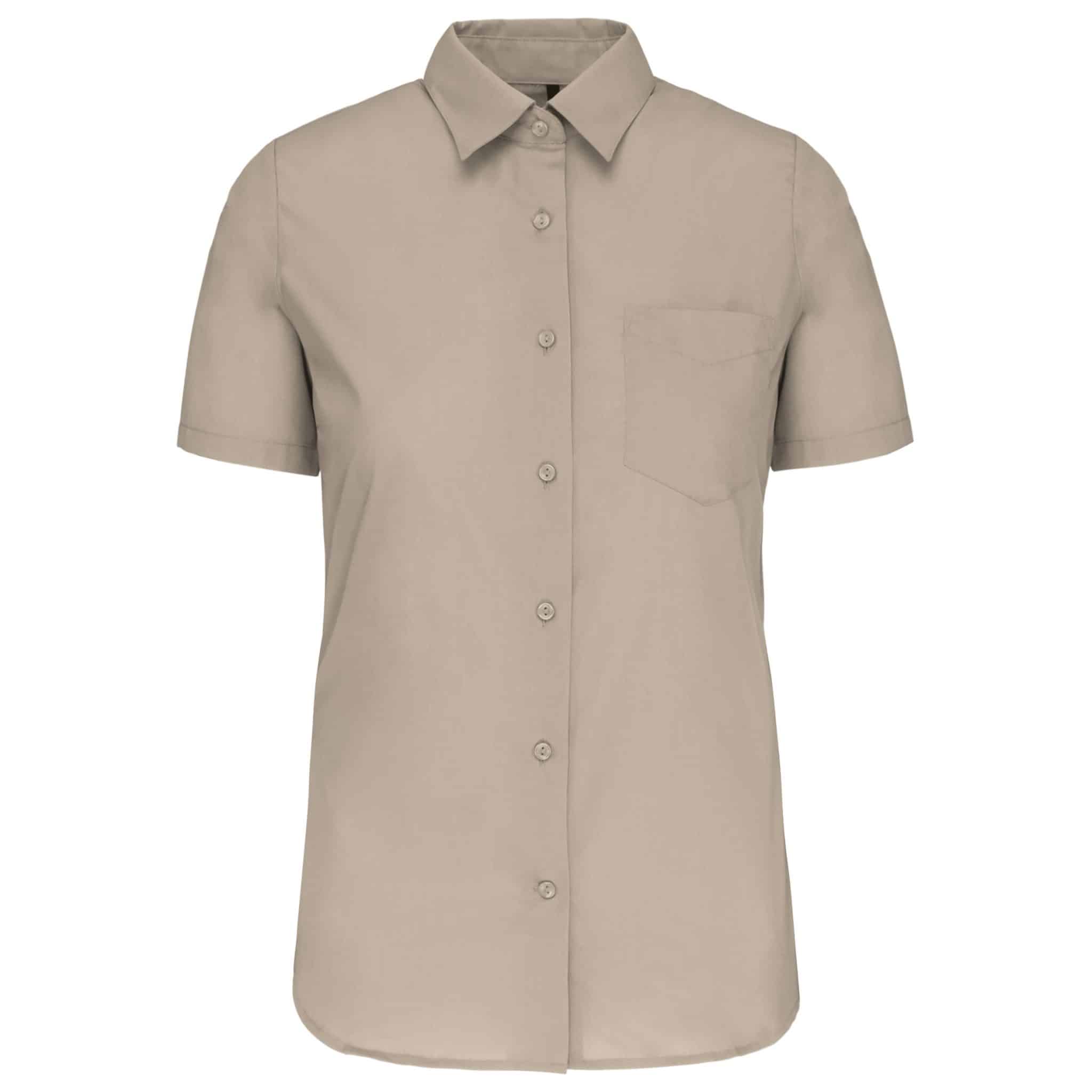 Miniature 11 pour Chemise popeline polycoton manches courtes entretien facile femme