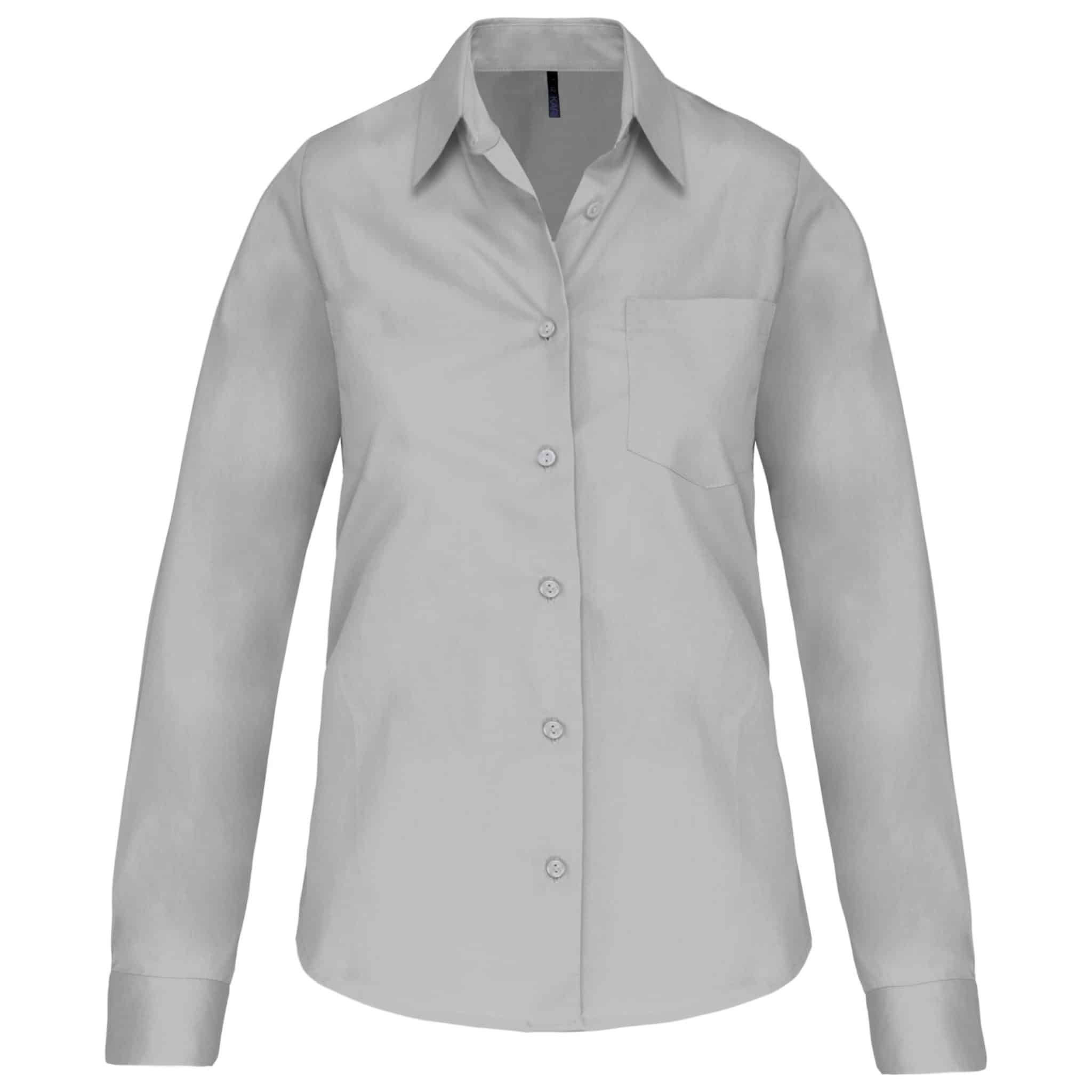 Miniature 16 pour Chemise popeline manches longues femme