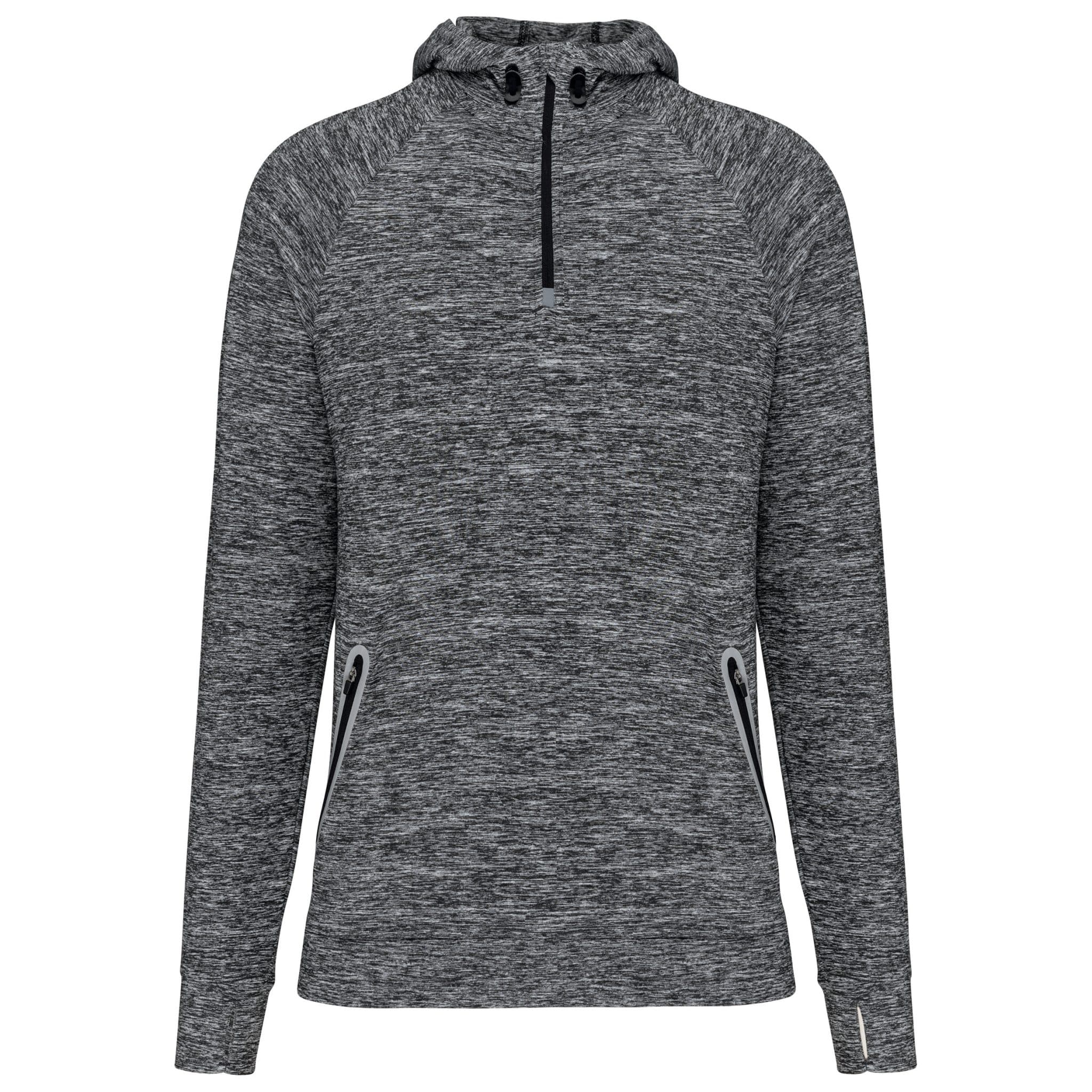 Miniature 18 pour Sweat-shirt à capuche 1/4 zip sport unisexe