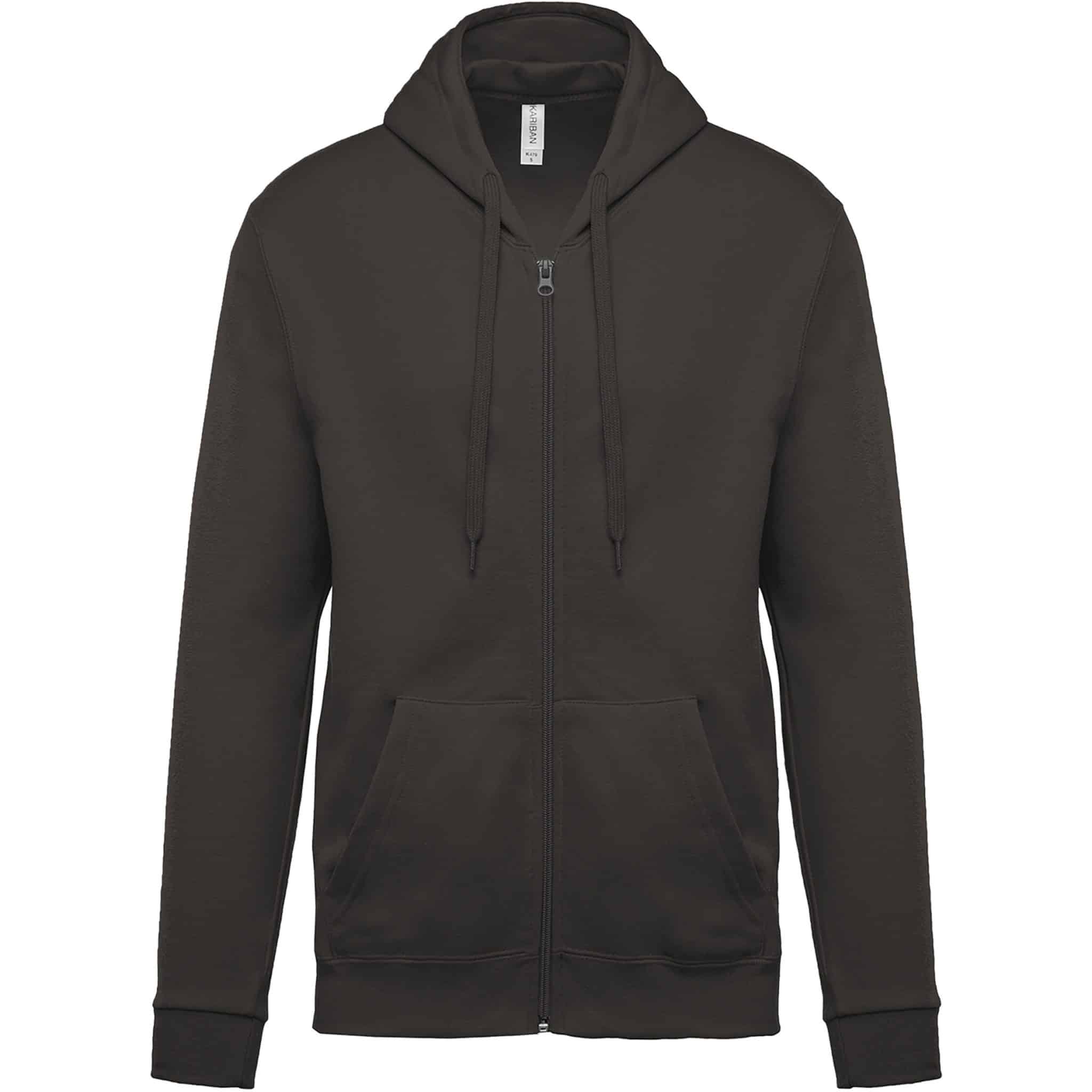 Miniature 20 pour Sweat-shirt zippé capuche unisexe