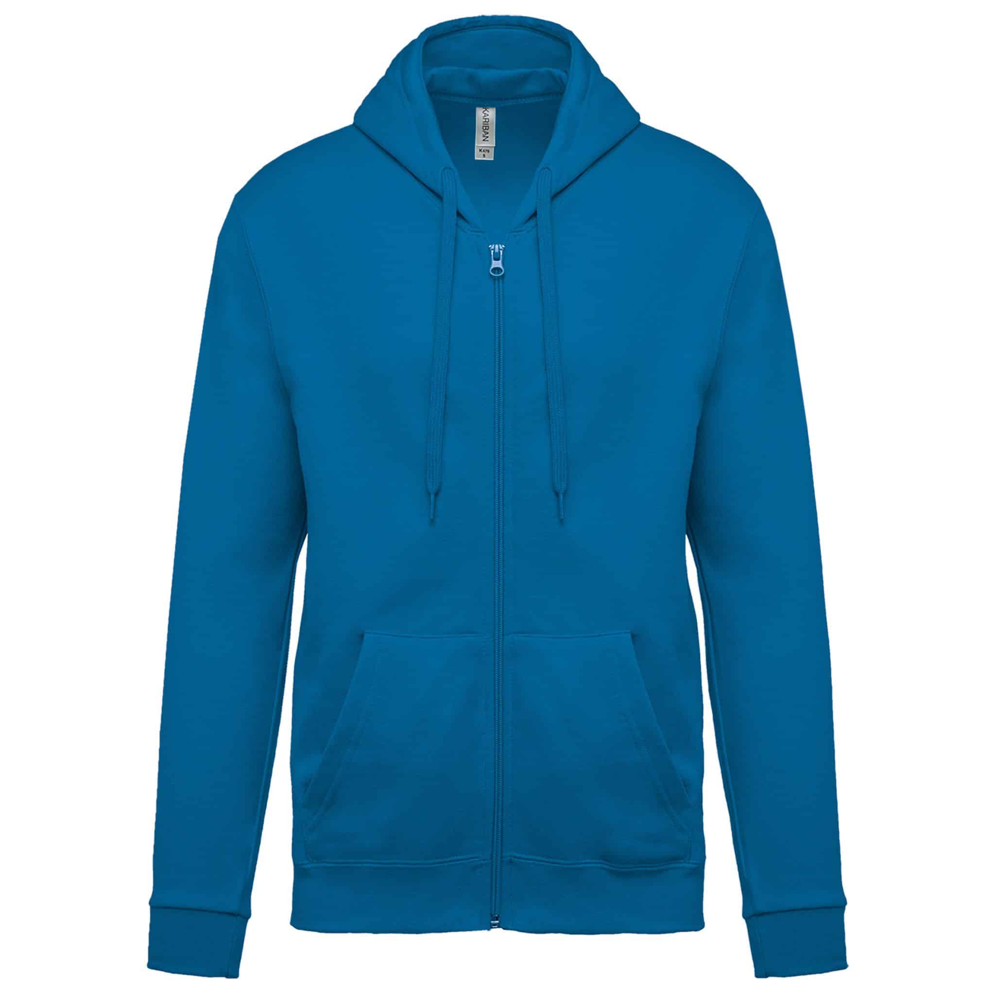 Miniature 34 pour Sweat-shirt zippé capuche unisexe