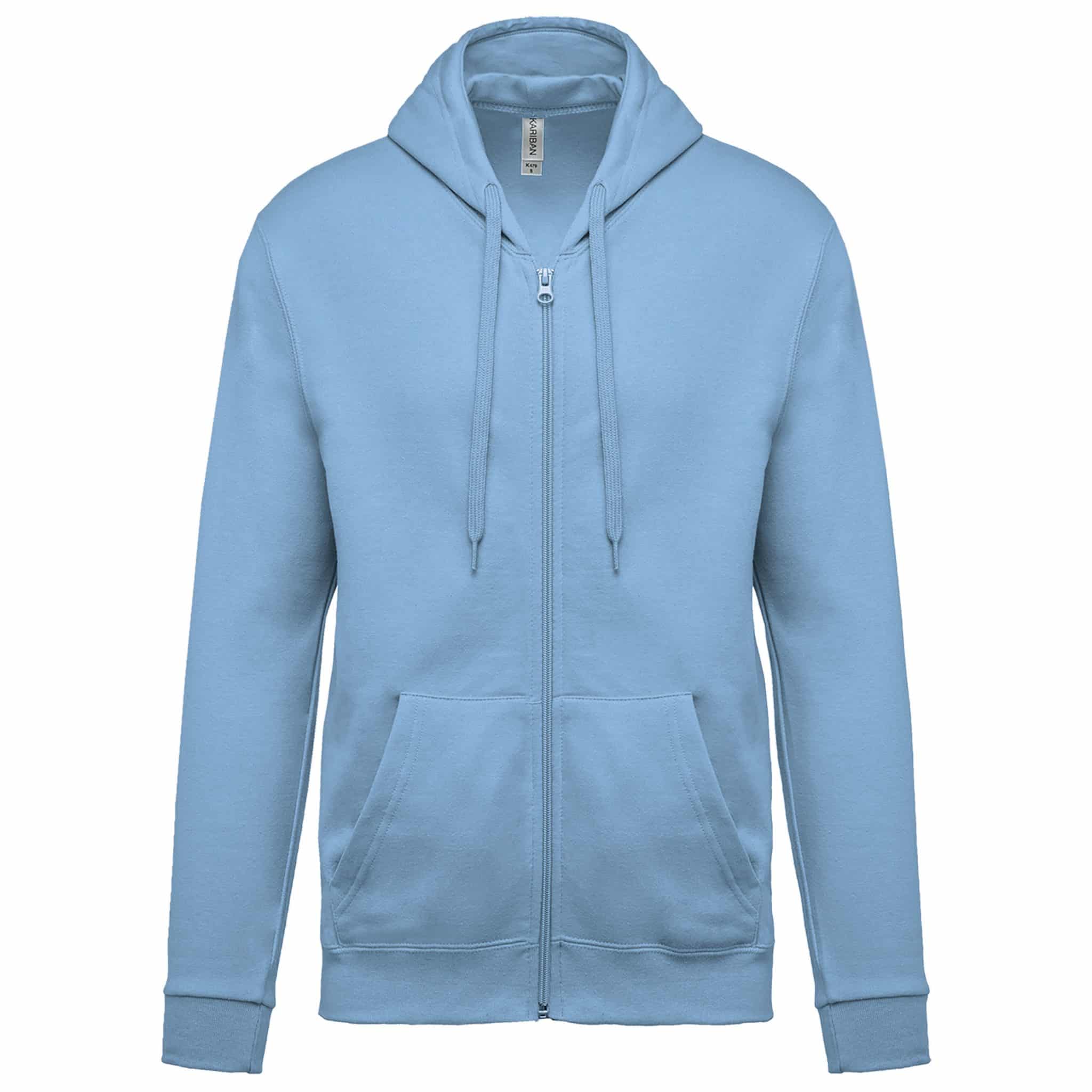 Miniature 33 pour Sweat-shirt zippé capuche unisexe