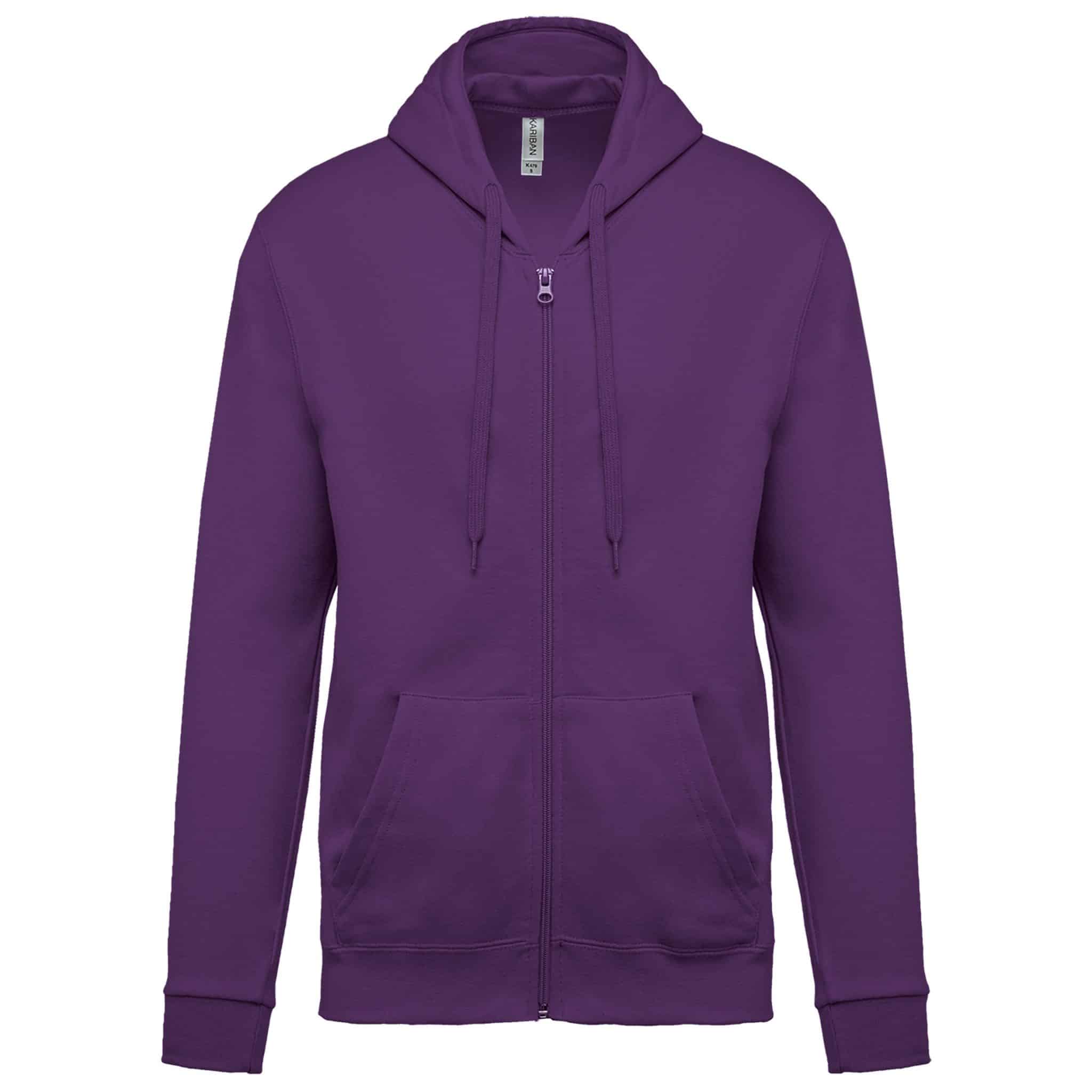 Miniature 31 pour Sweat-shirt zippé capuche unisexe