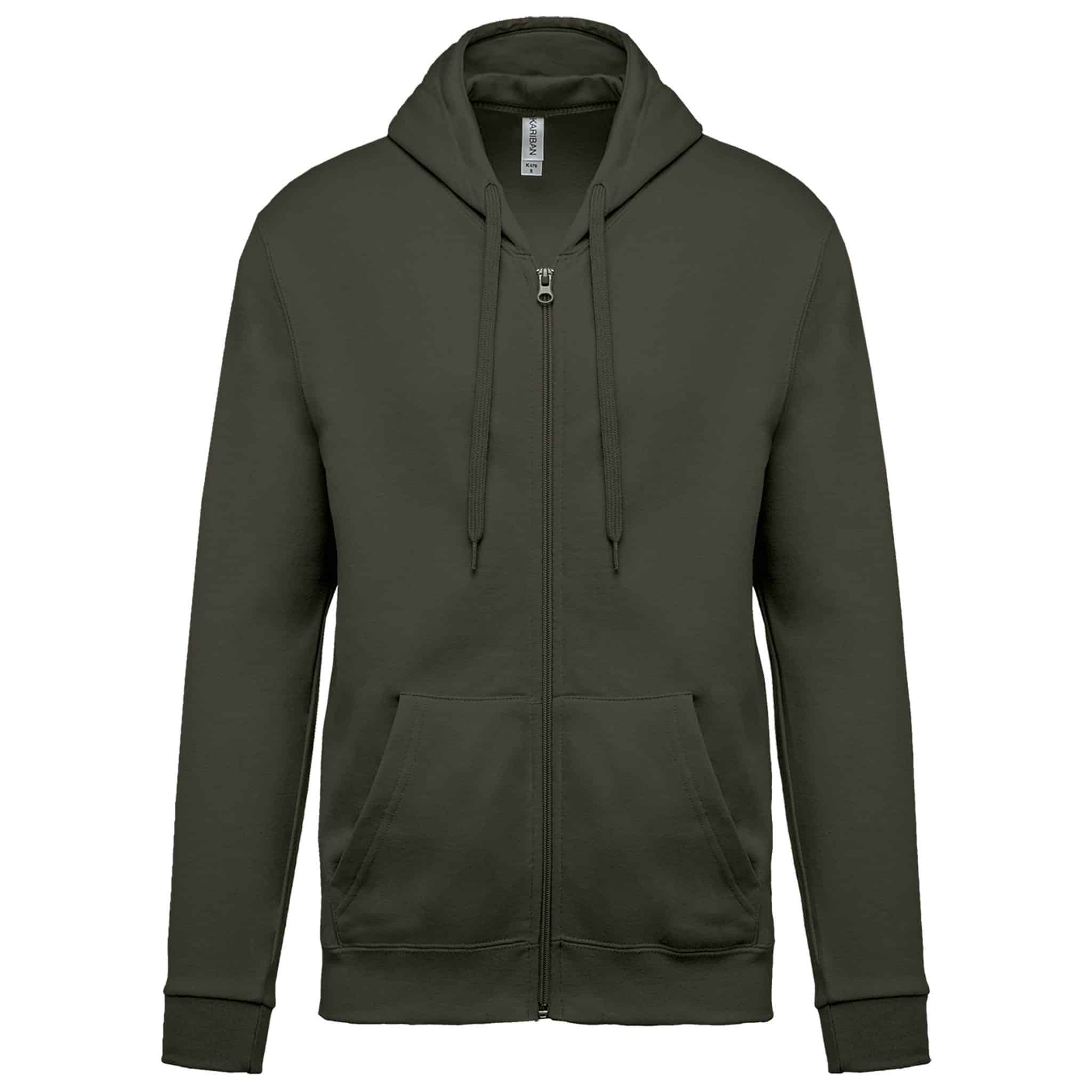 Miniature 21 pour Sweat-shirt zippé capuche unisexe