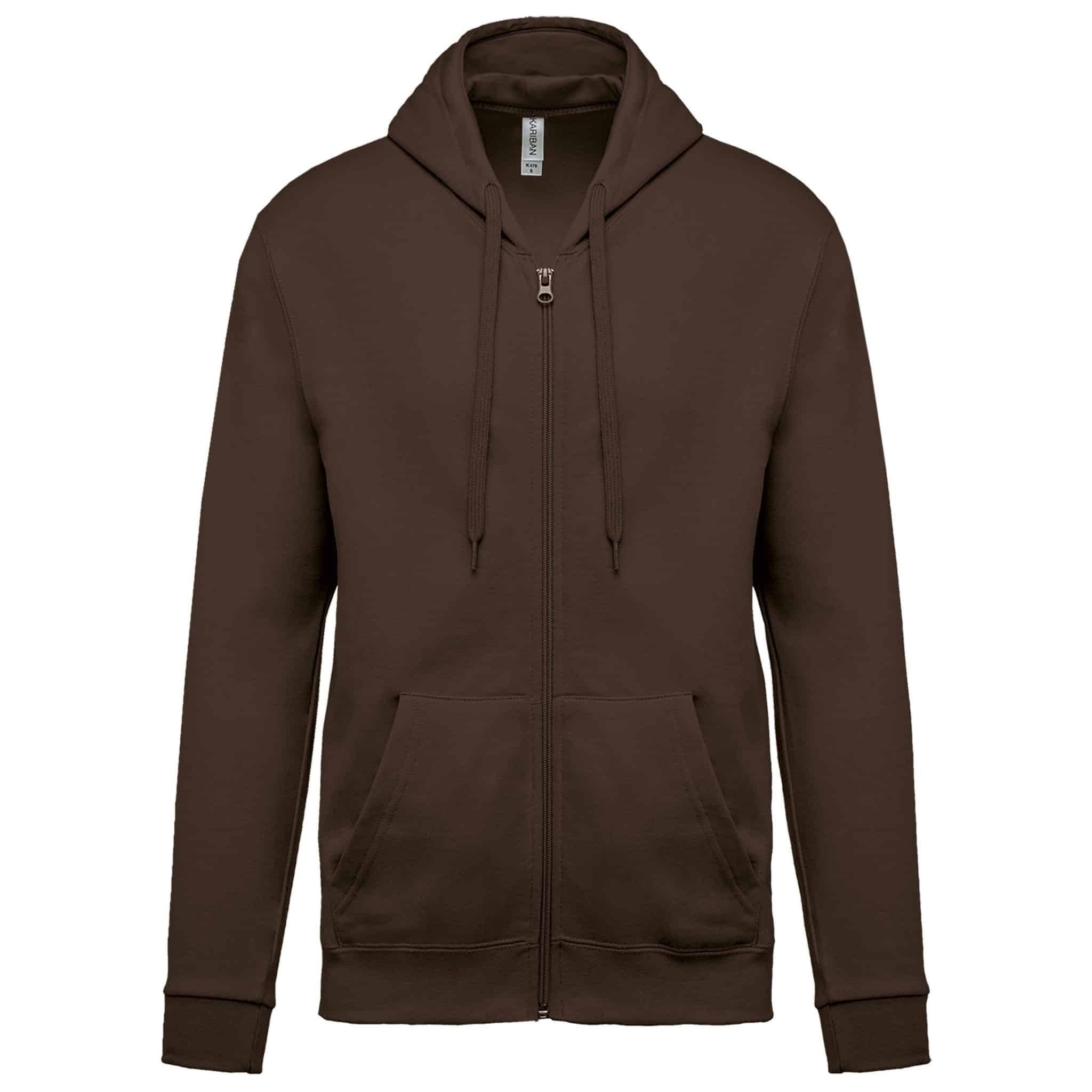 Miniature 19 pour Sweat-shirt zippé capuche unisexe