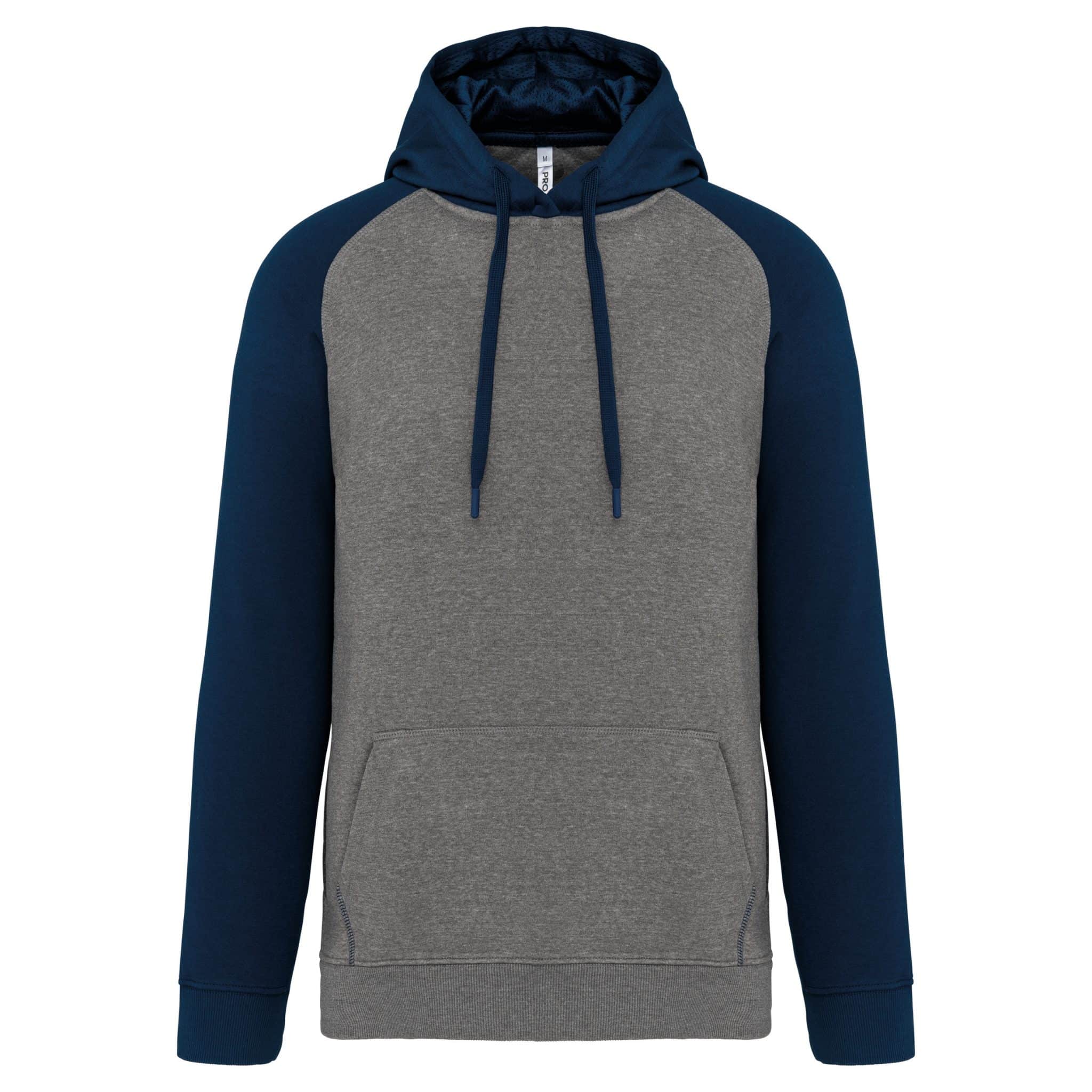 Miniature 7 pour Sweat-shirt à capuche bicolore unisexe
