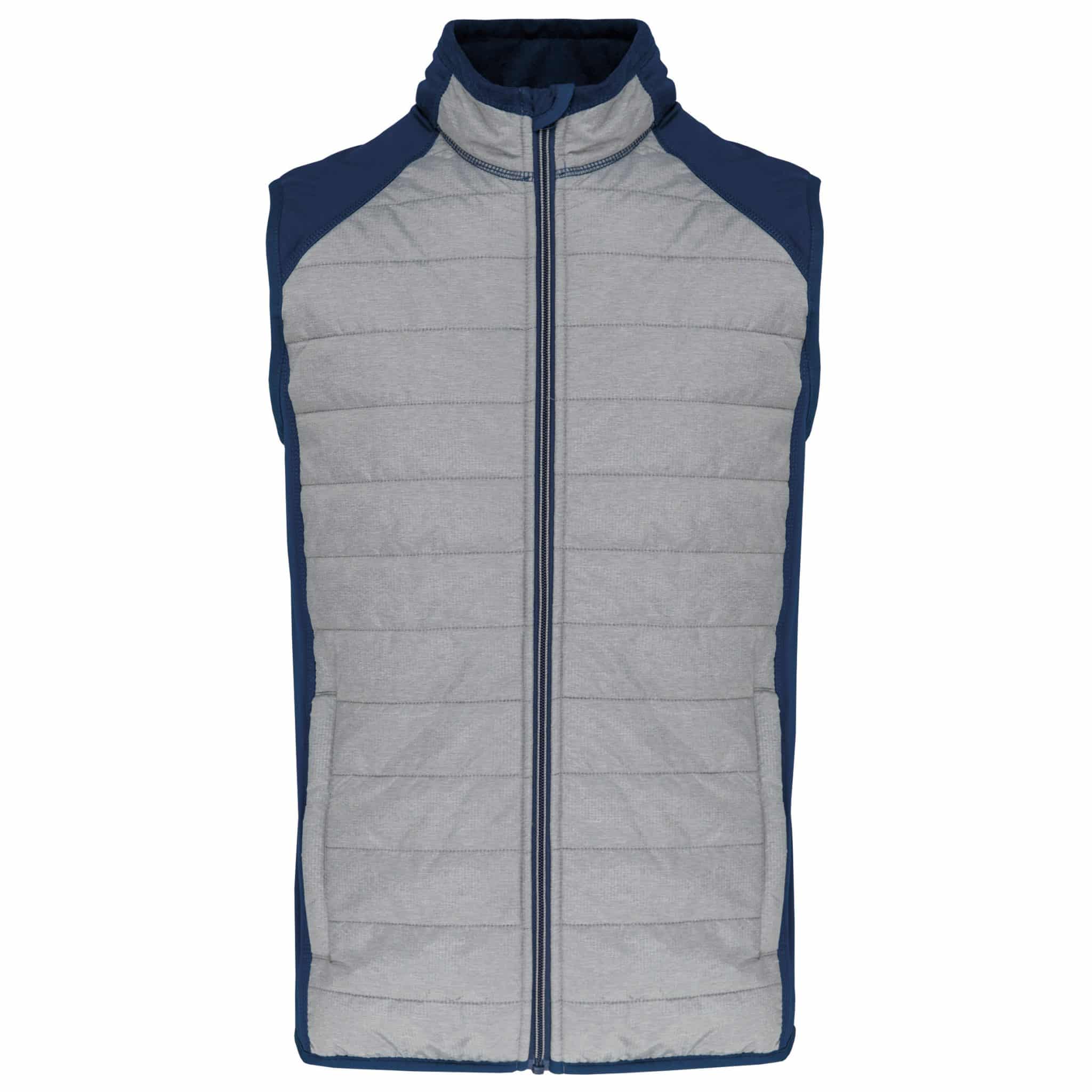 Miniature 12 pour Veste sport bi-matière sans manches unisexe