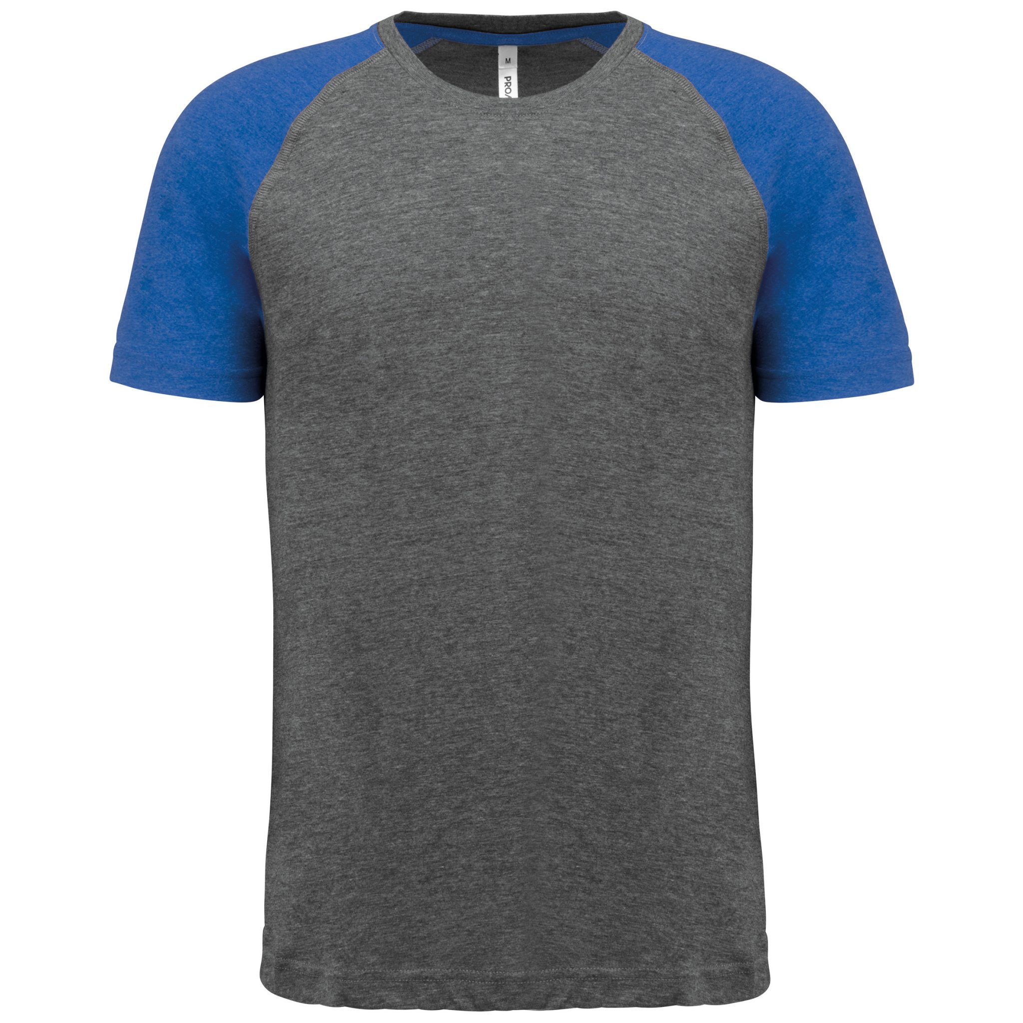 Miniature 10 pour T-shirt triblend bicolore sport manches courtes unisexe