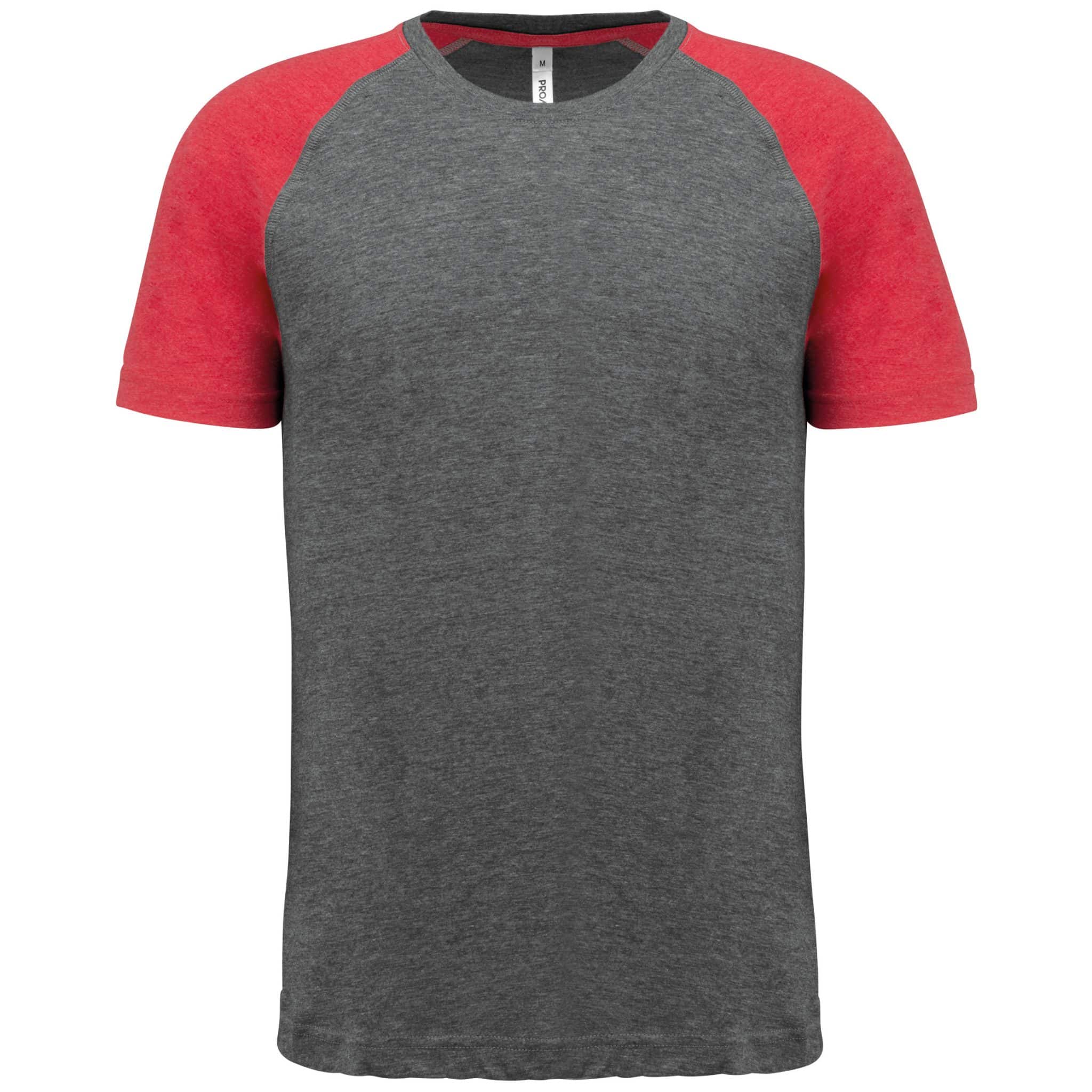 Miniature 9 pour T-shirt triblend bicolore sport manches courtes unisexe