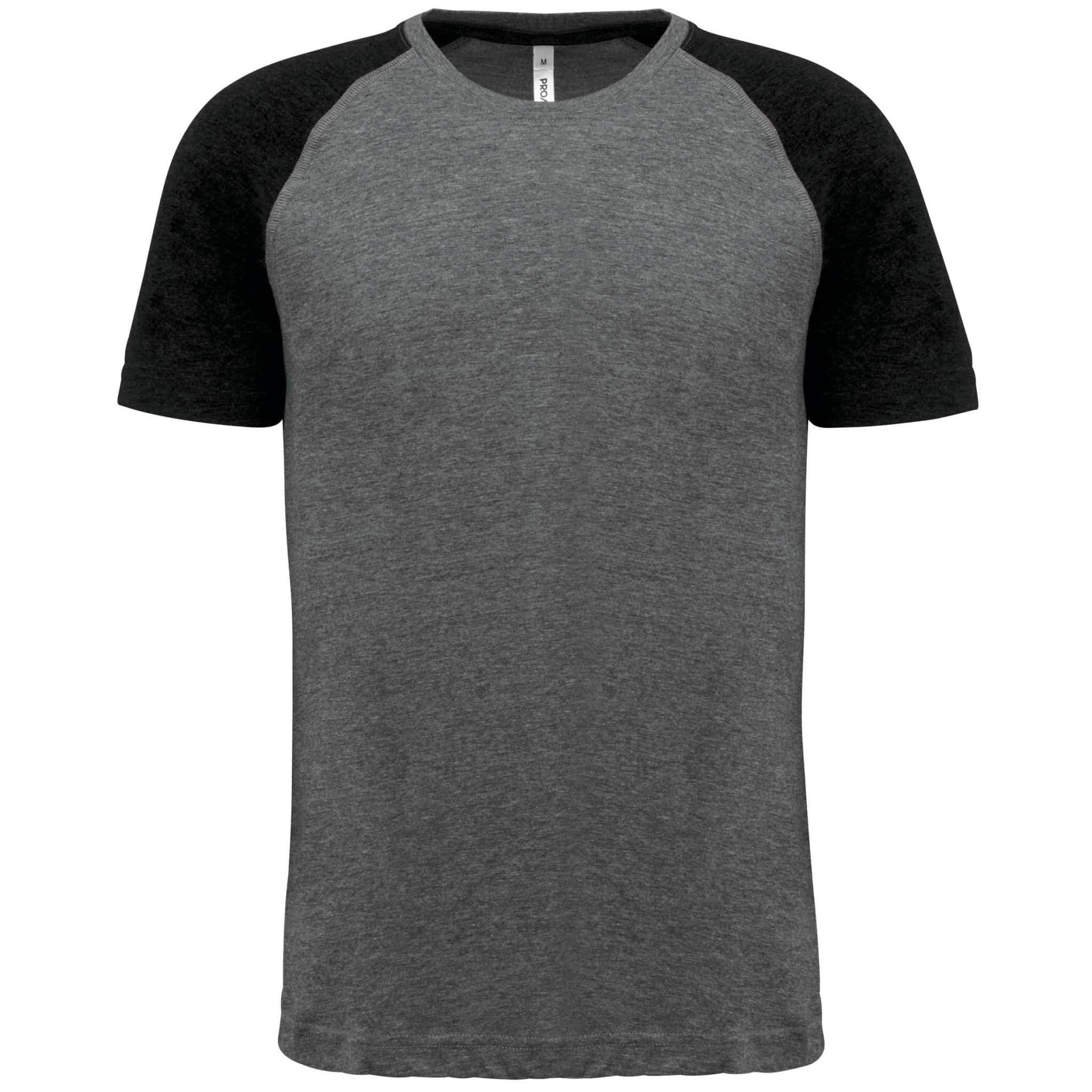 Miniature 7 pour T-shirt triblend bicolore sport manches courtes unisexe
