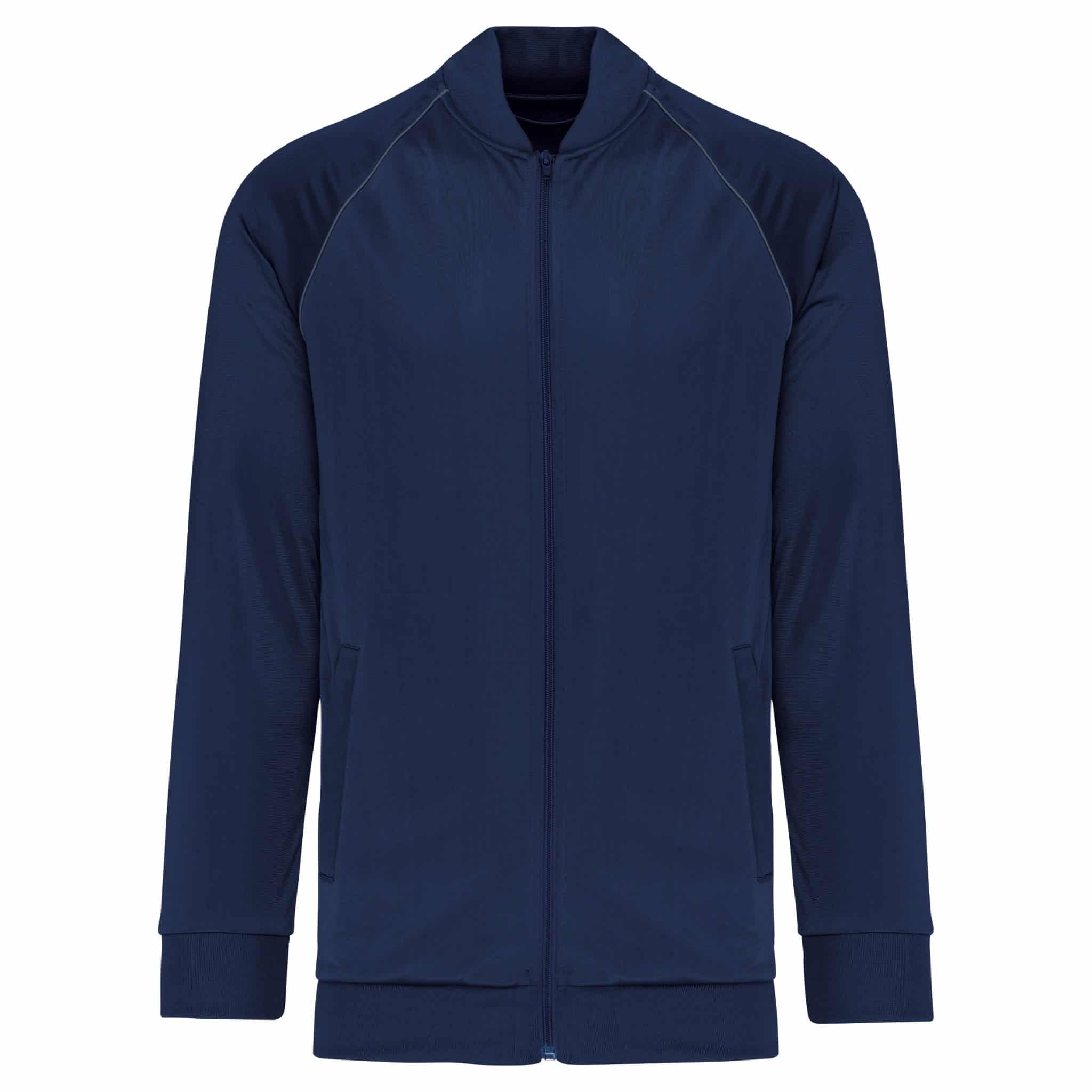 Miniature 4 pour Veste de survêtement zippée avec liseré unisexe