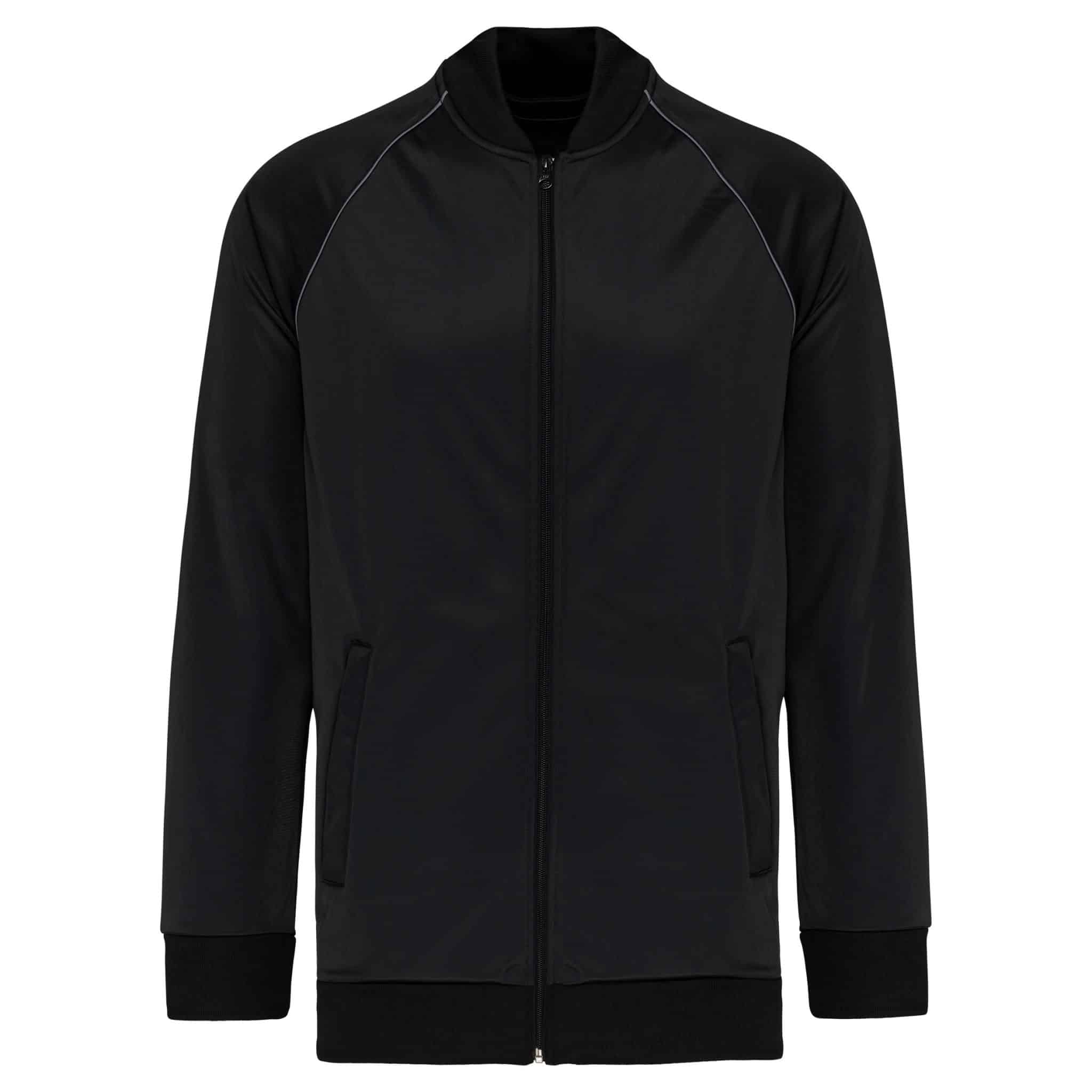 Miniature 2 pour Veste de survêtement zippée avec liseré unisexe