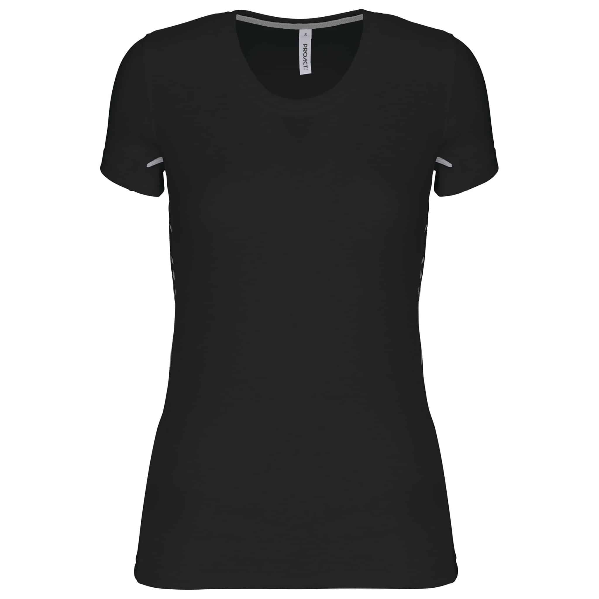 Miniature 14 pour T-shirt de sport bi-matière manches courtes femme