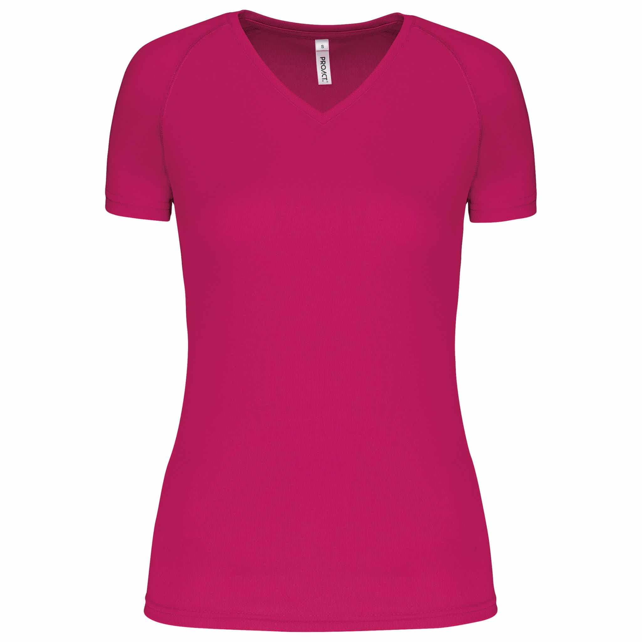 Miniature 15 pour T-shirt de sport manches courtes col v femme