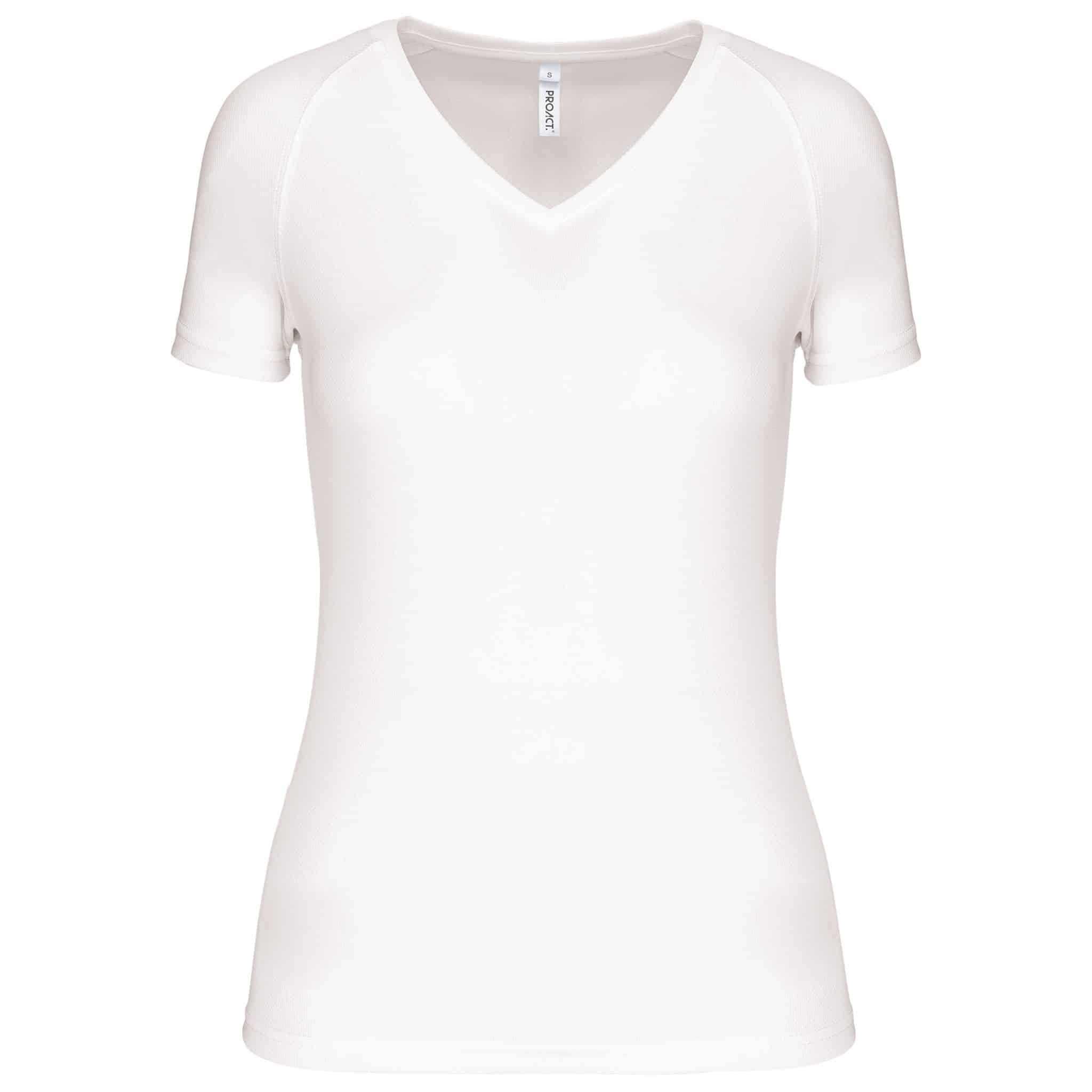 Miniature 23 pour T-shirt de sport manches courtes col v femme