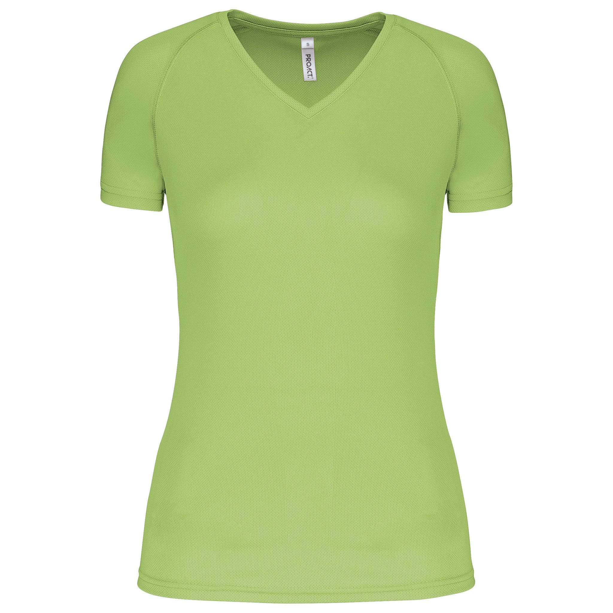 Miniature 17 pour T-shirt de sport manches courtes col v femme