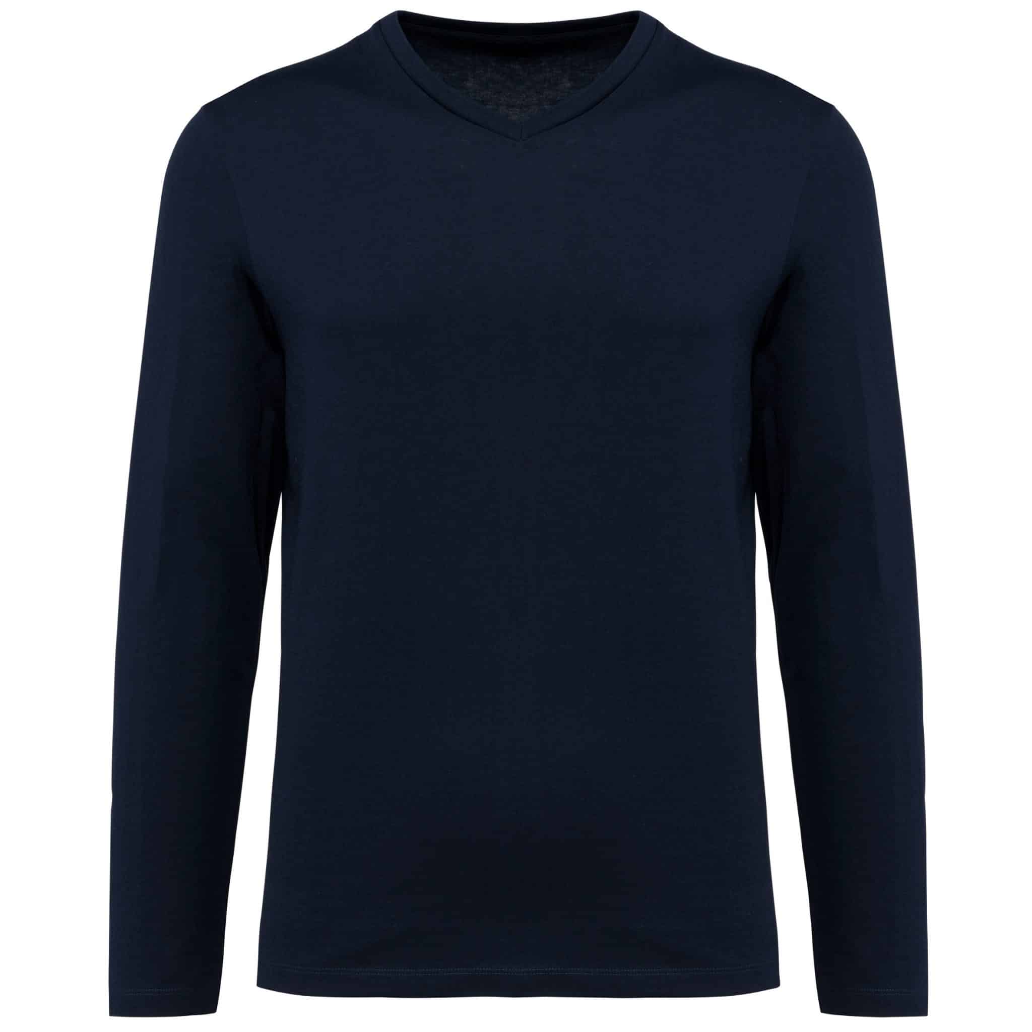 Miniature 13 pour T-shirt Supima® col V manches longues homme