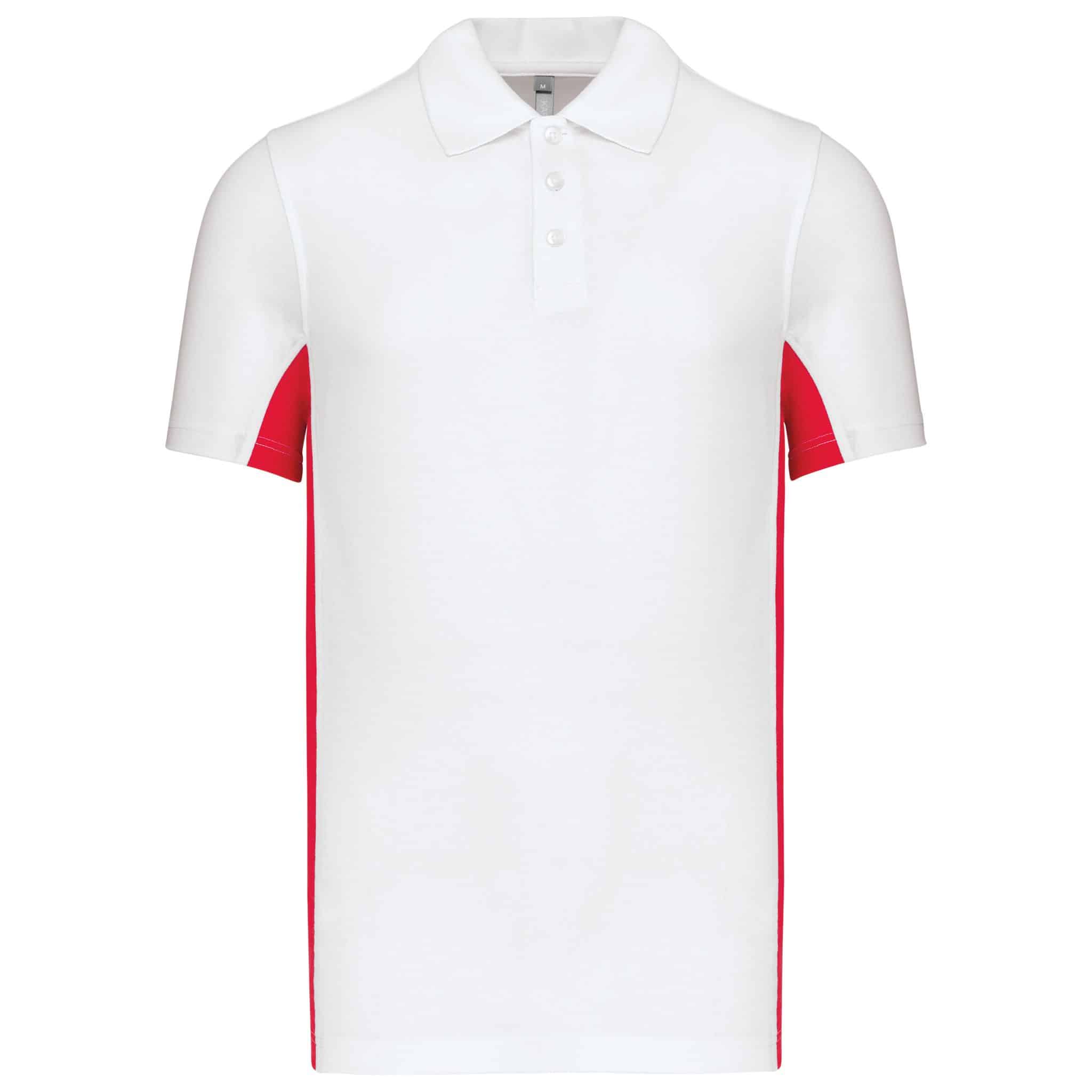 Miniature 16 pour Polo piqué manches courtes bicolore homme
