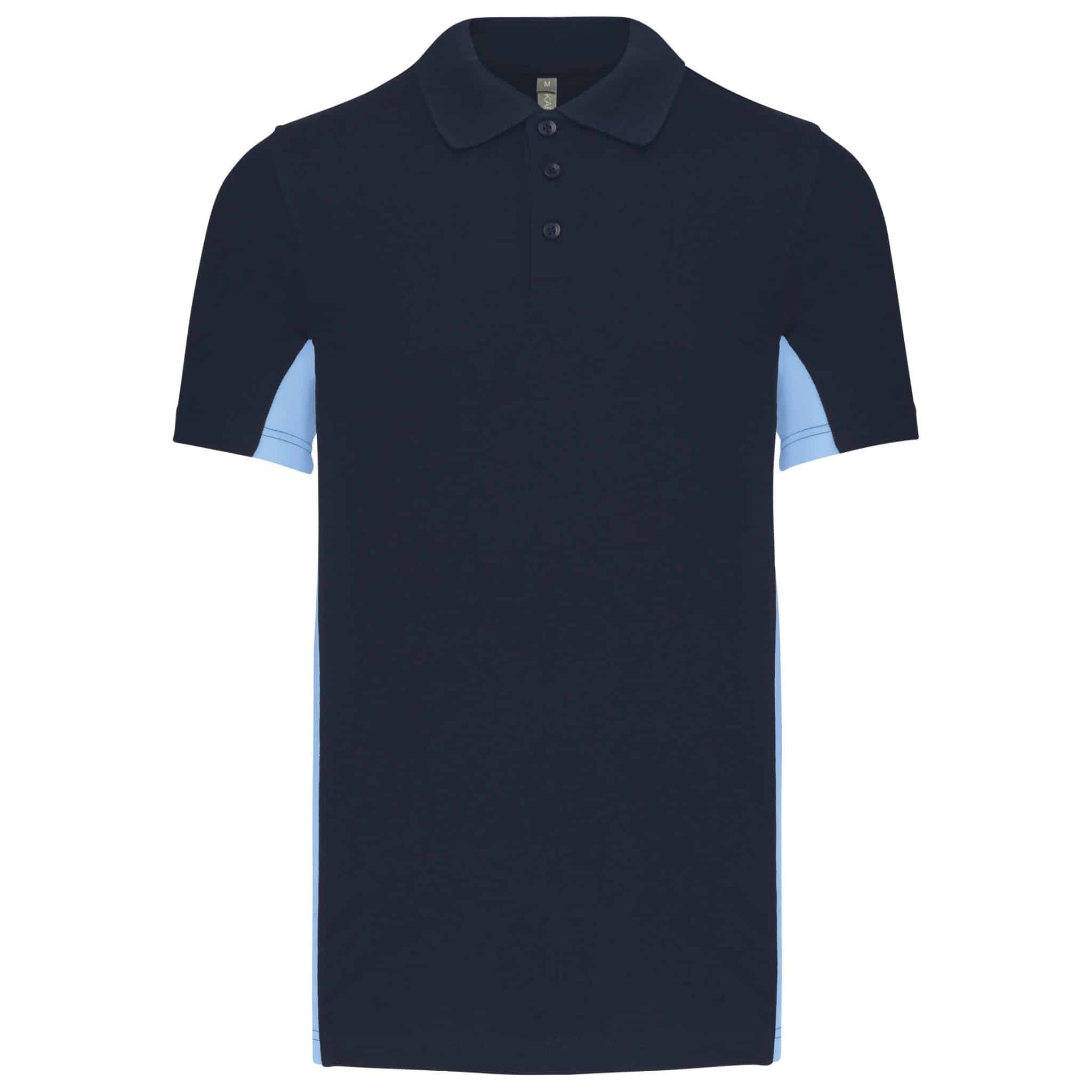 Miniature 12 pour Polo piqué manches courtes bicolore homme