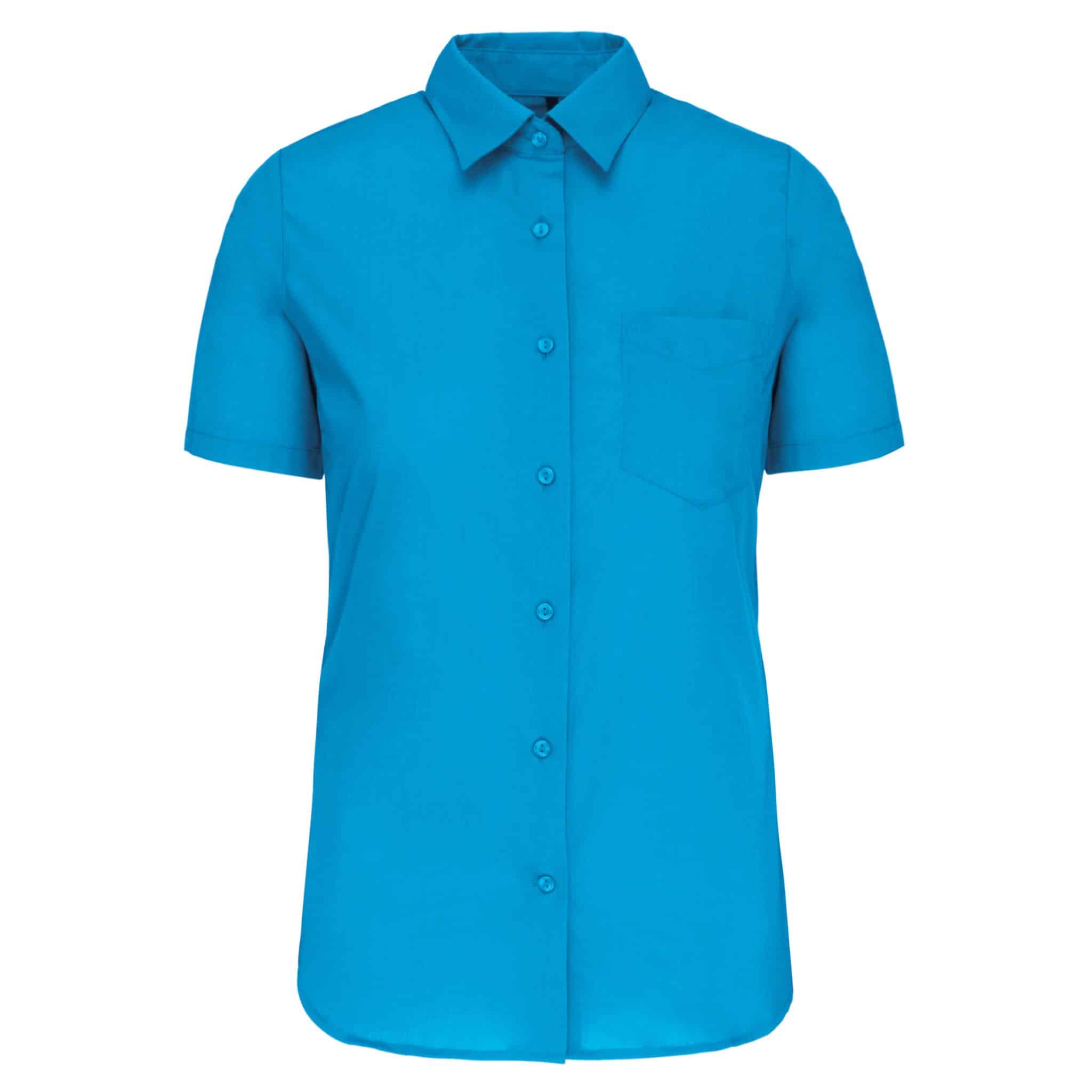 Miniature 14 pour Chemise popeline polycoton manches courtes entretien facile femme