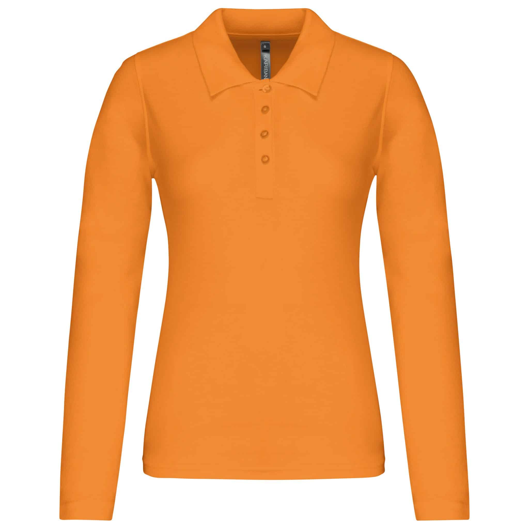 Miniature 18 pour Polo piqué manches longues femme