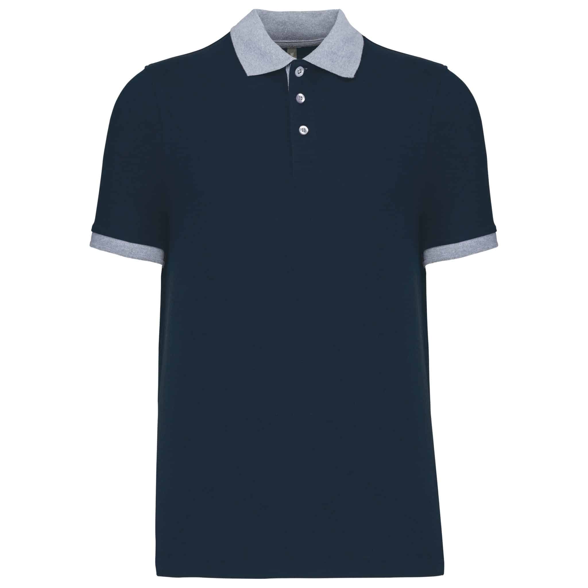 Miniature 12 pour Polo piqué bicolore homme