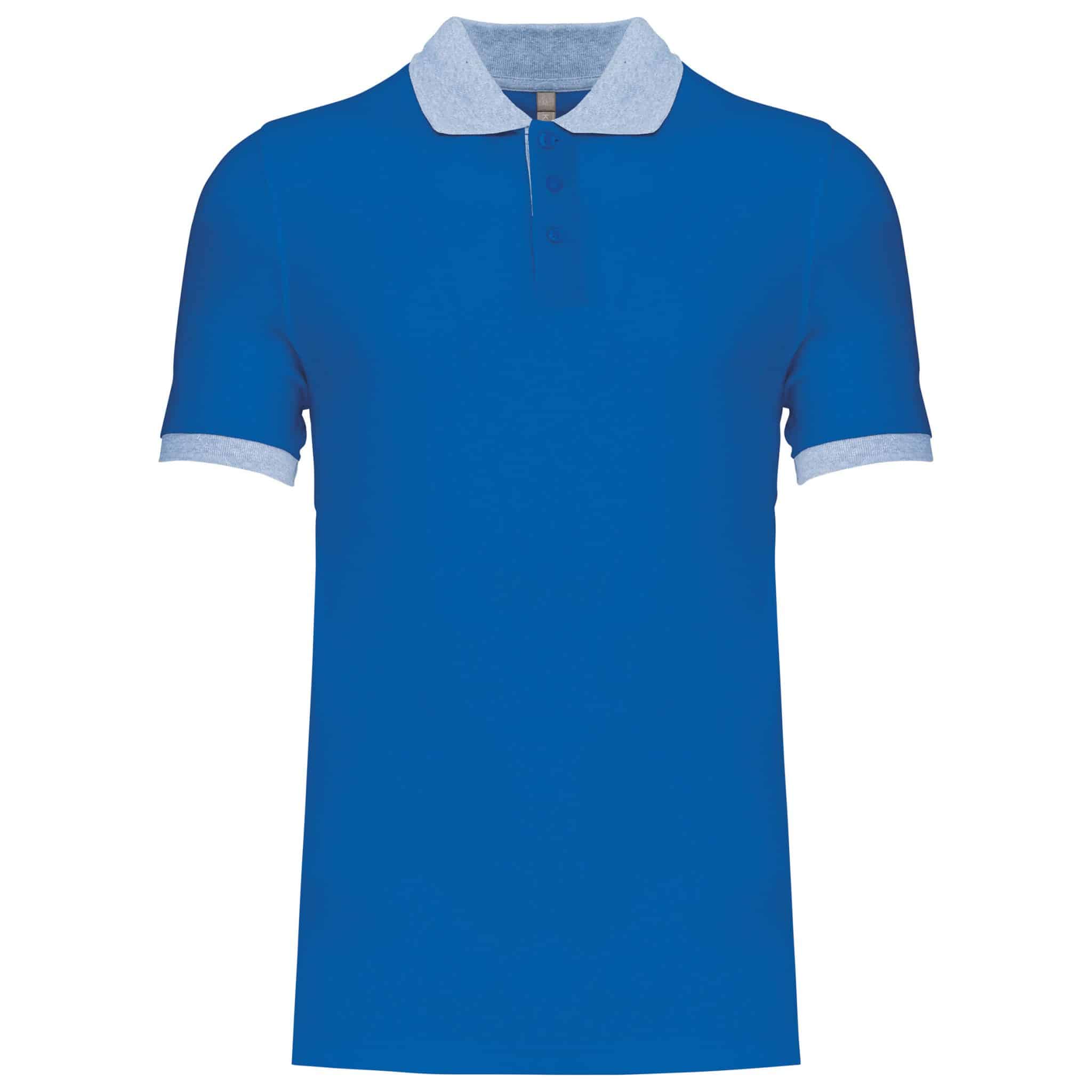 Miniature 11 pour Polo piqué bicolore homme