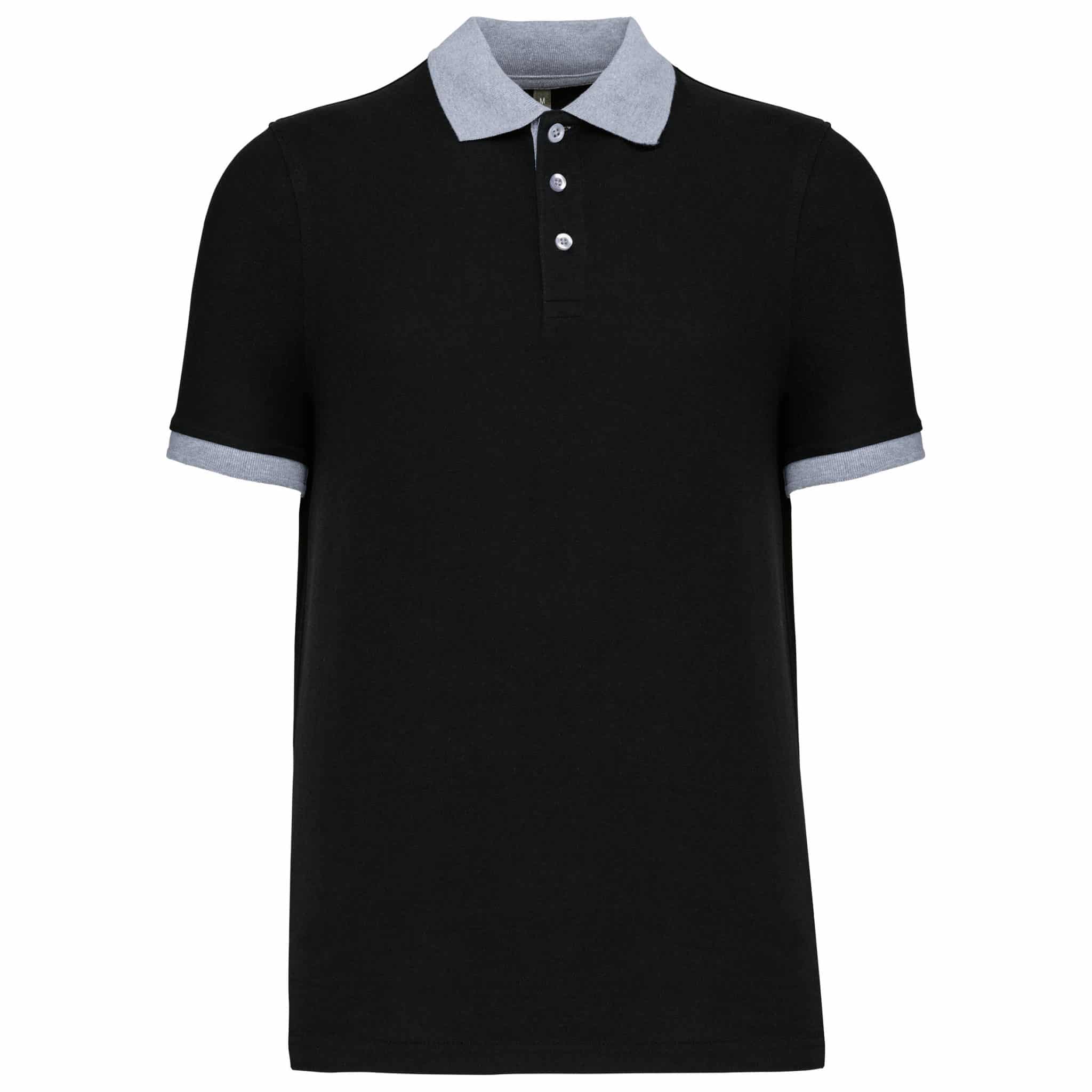 Miniature 10 pour Polo piqué bicolore homme