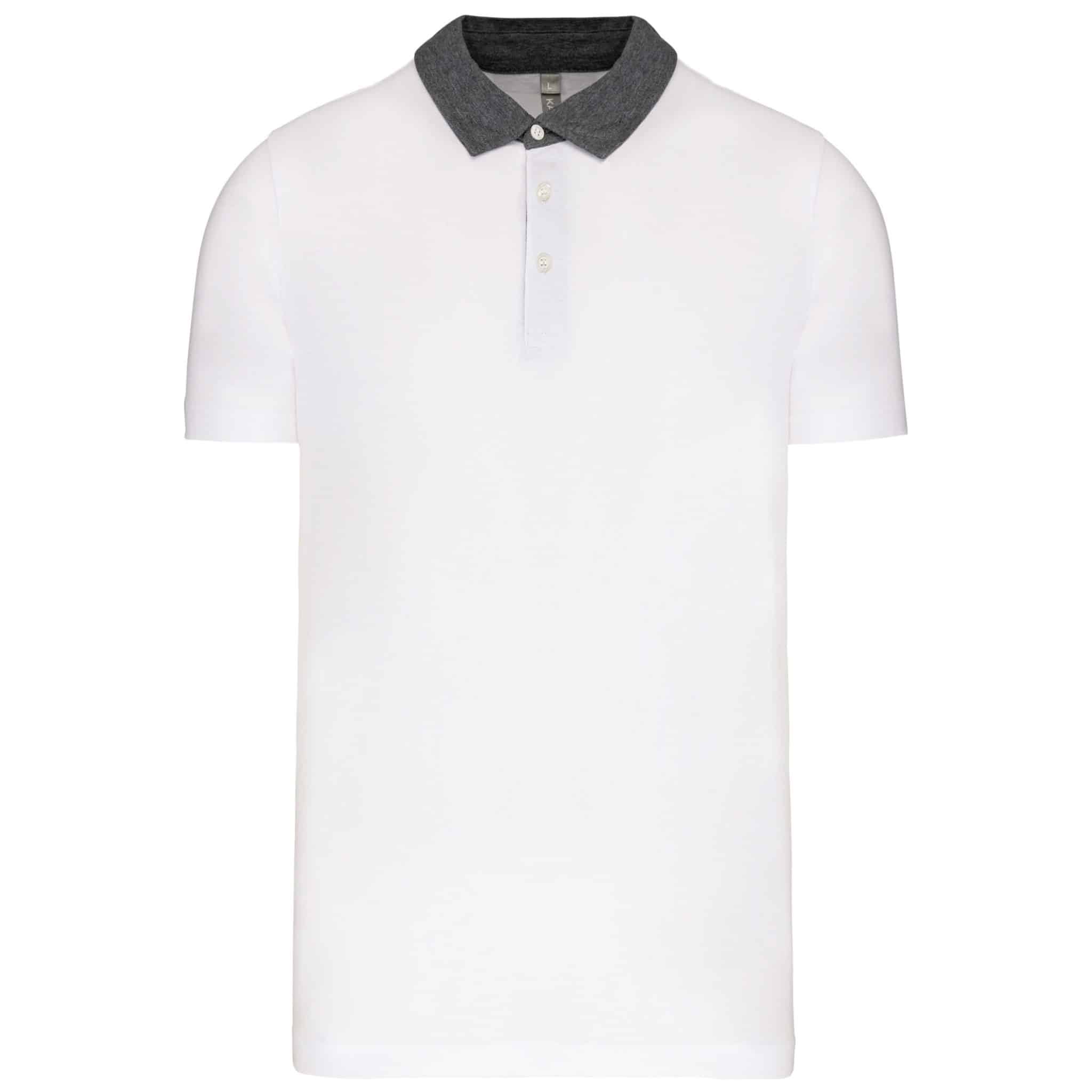Miniature 16 pour Polo jersey bicolore homme