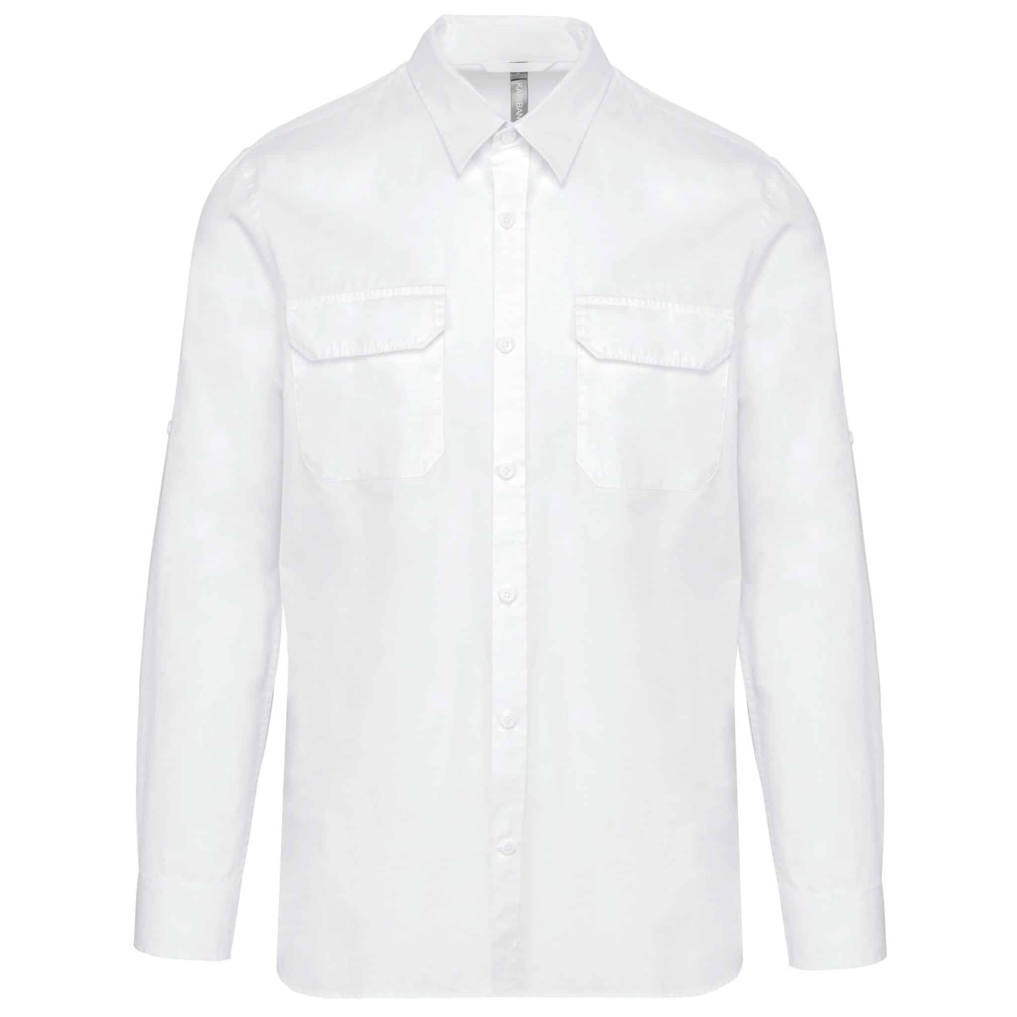 Miniature 15 pour Chemise safari manches longues homme