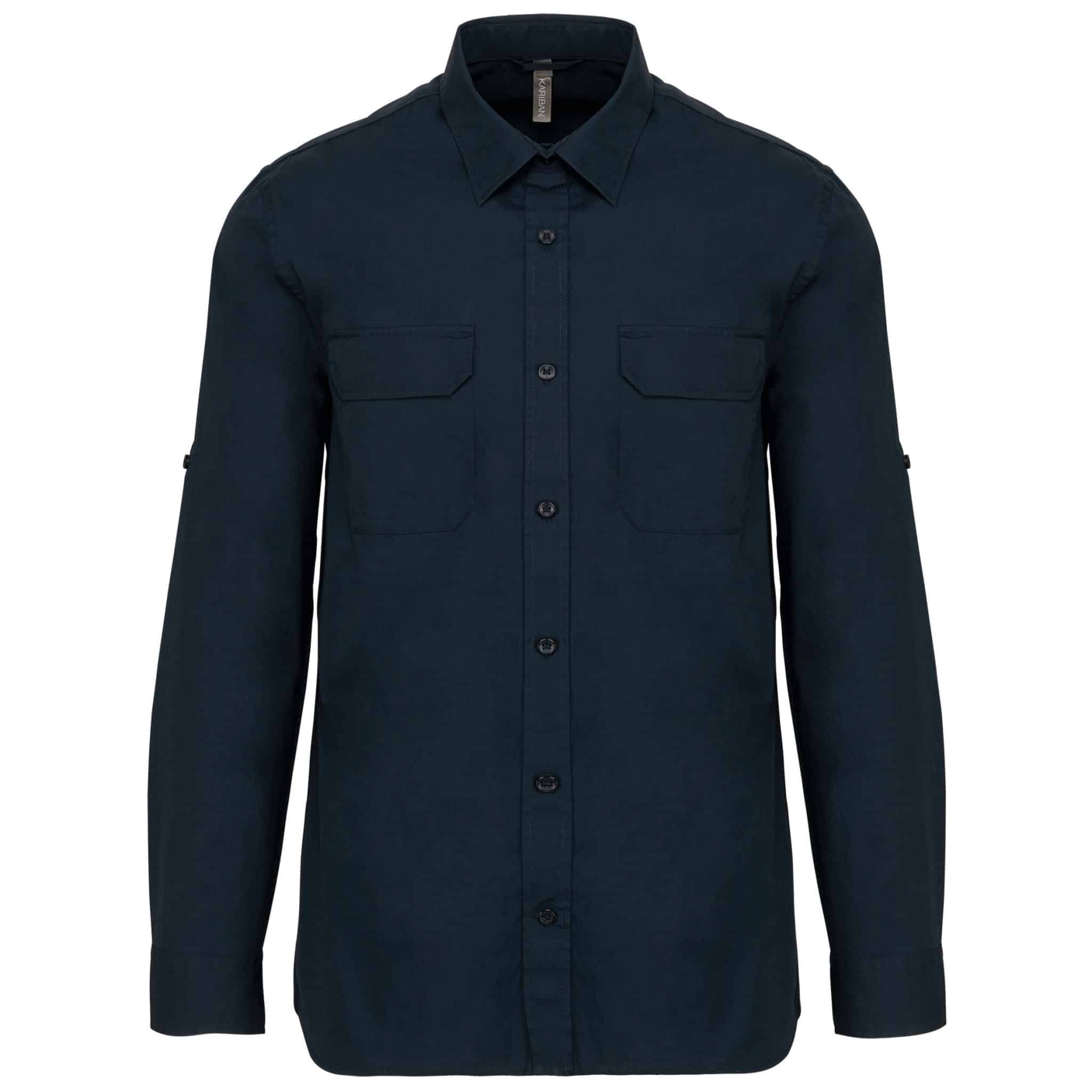 Miniature 14 pour Chemise safari manches longues homme