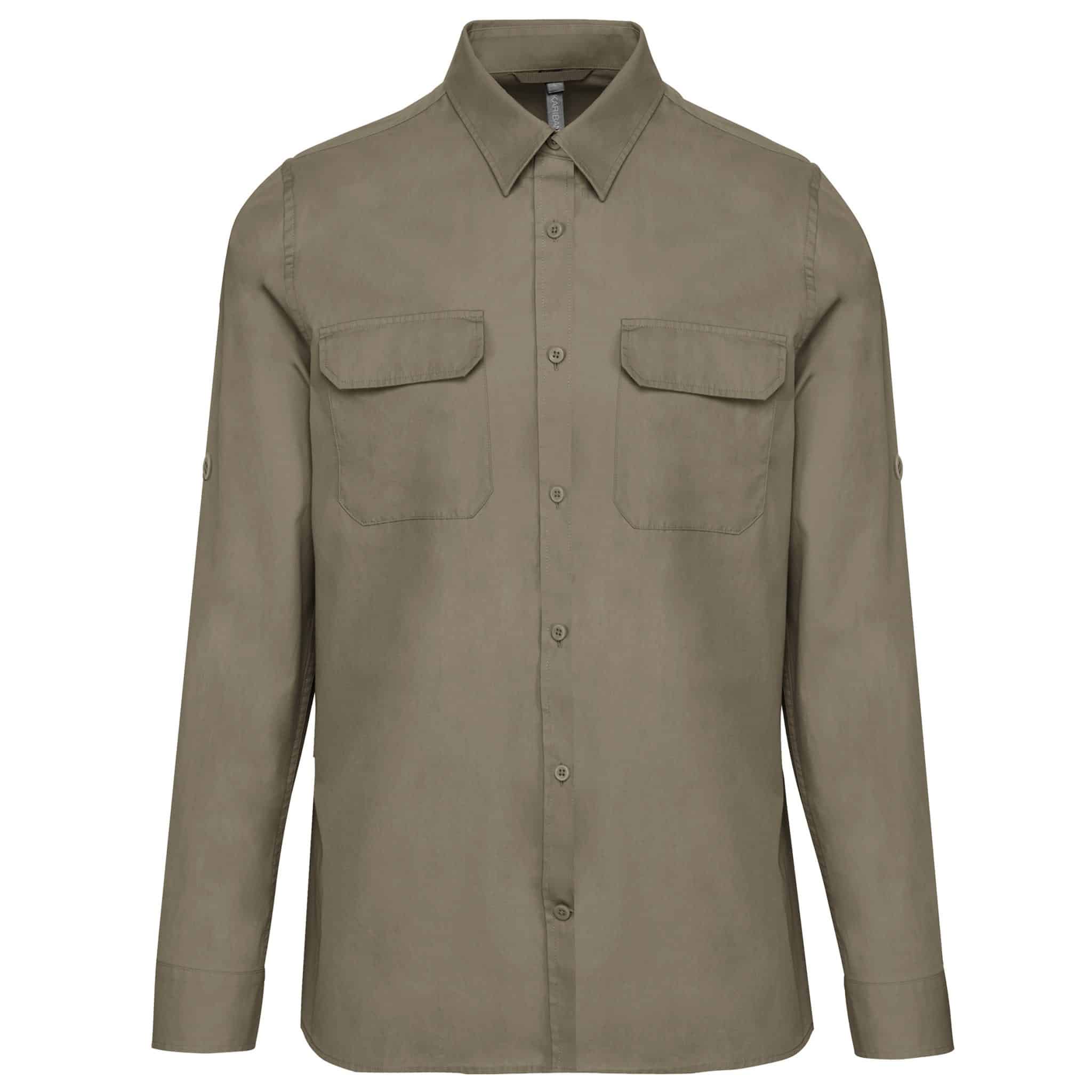 Miniature 13 pour Chemise safari manches longues homme