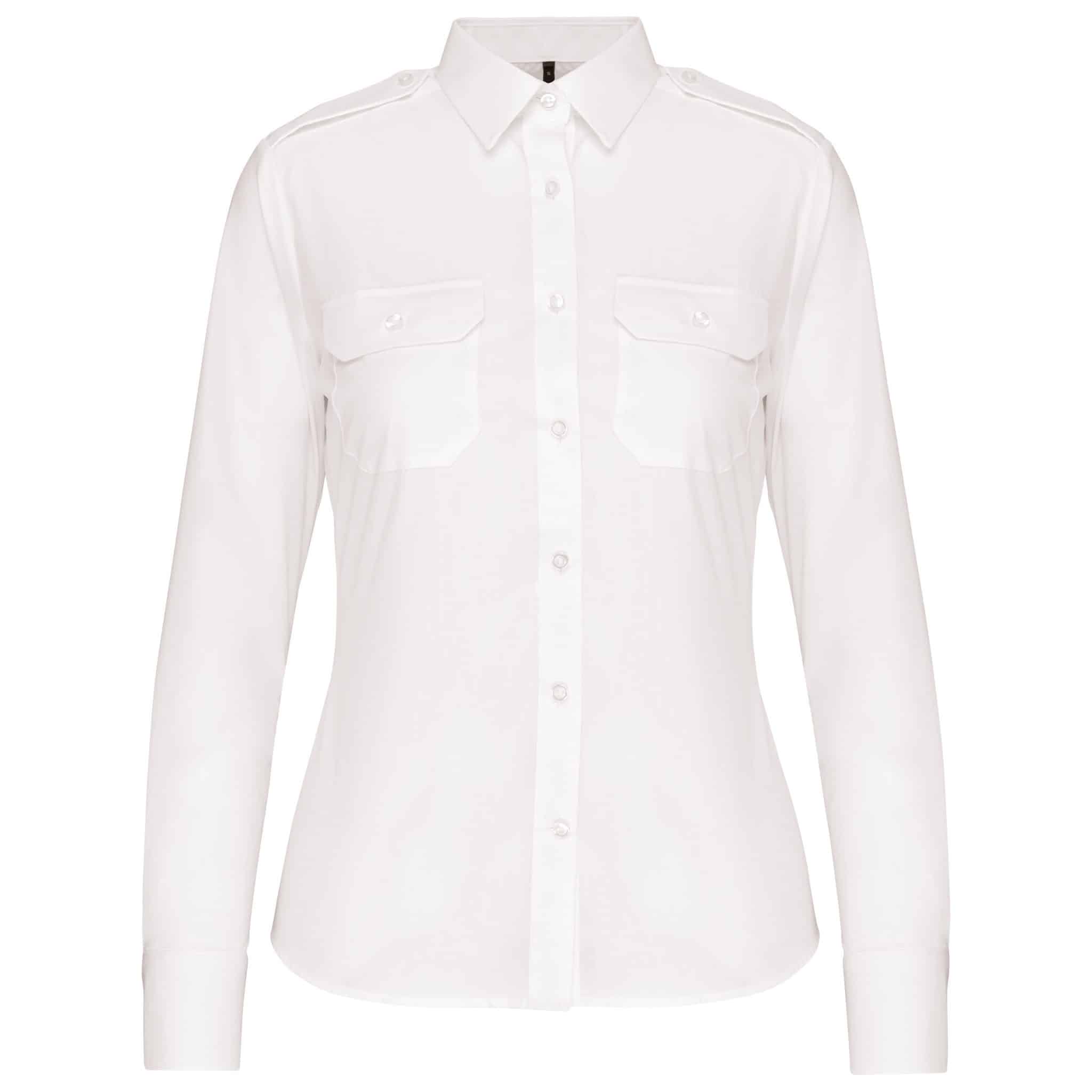 Miniature 15 pour Chemise pilote manches longues femme