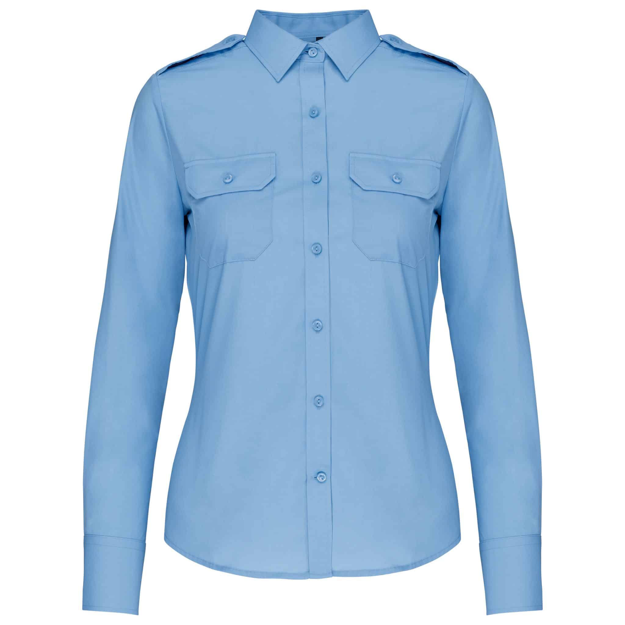 Miniature 14 pour Chemise pilote manches longues femme