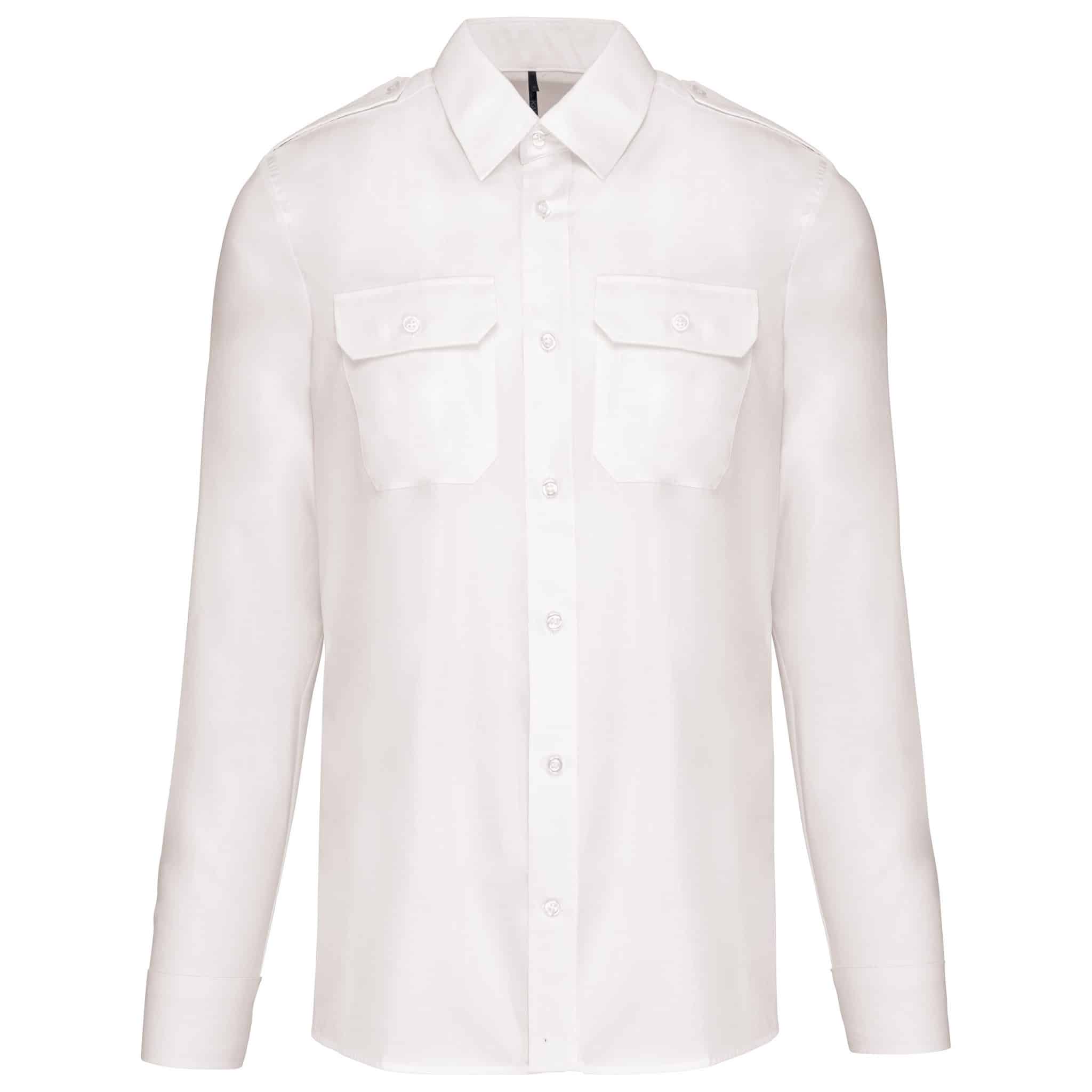 Miniature 15 pour Chemise pilote manches longues homme