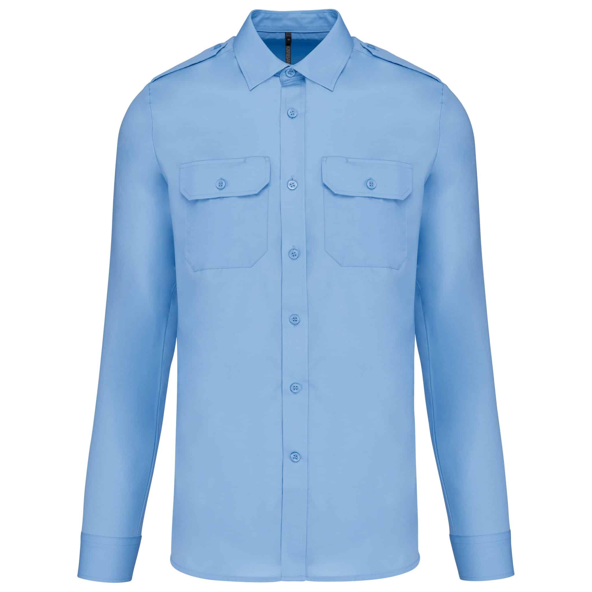 Miniature 14 pour Chemise pilote manches longues homme