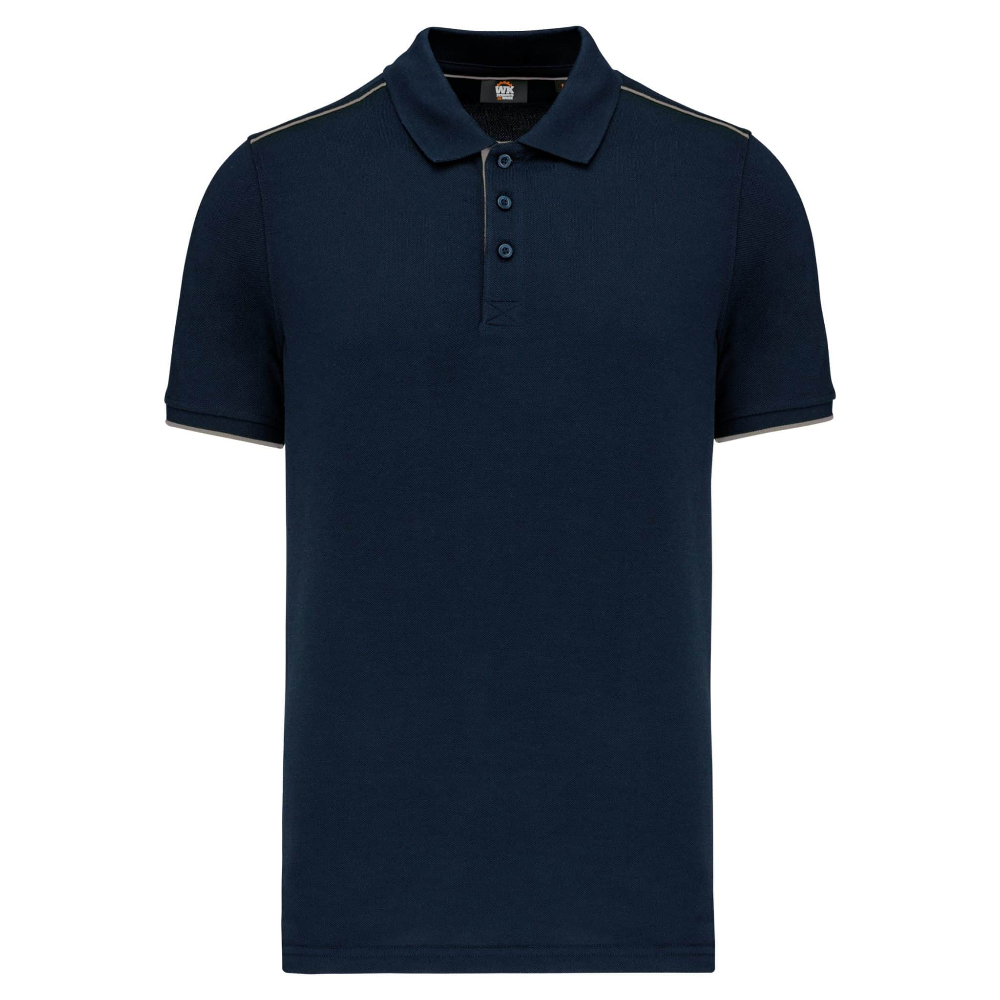Miniature 24 pour Polo Day To Day contrasté manches courtes homme
