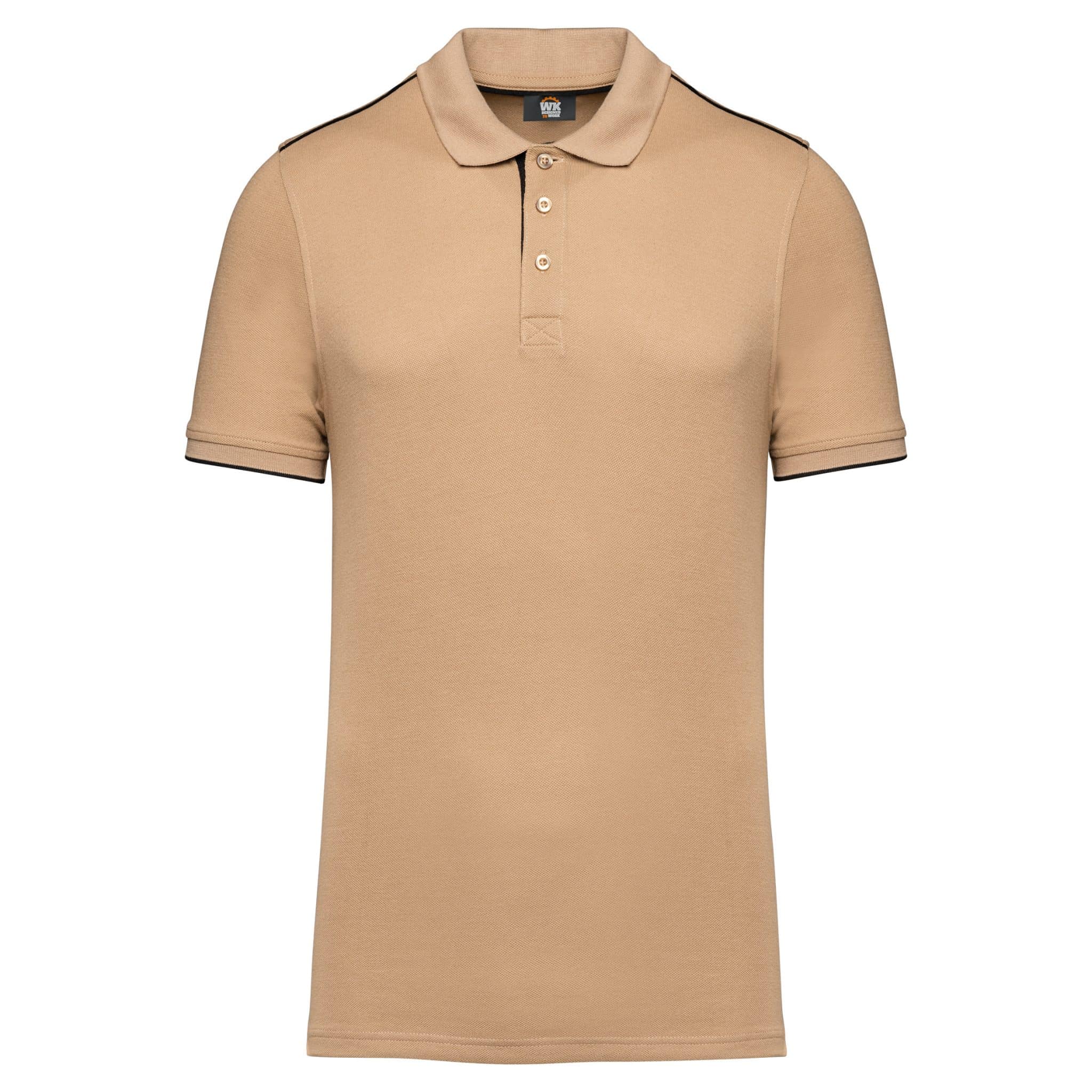 Miniature 21 pour Polo Day To Day contrasté manches courtes homme
