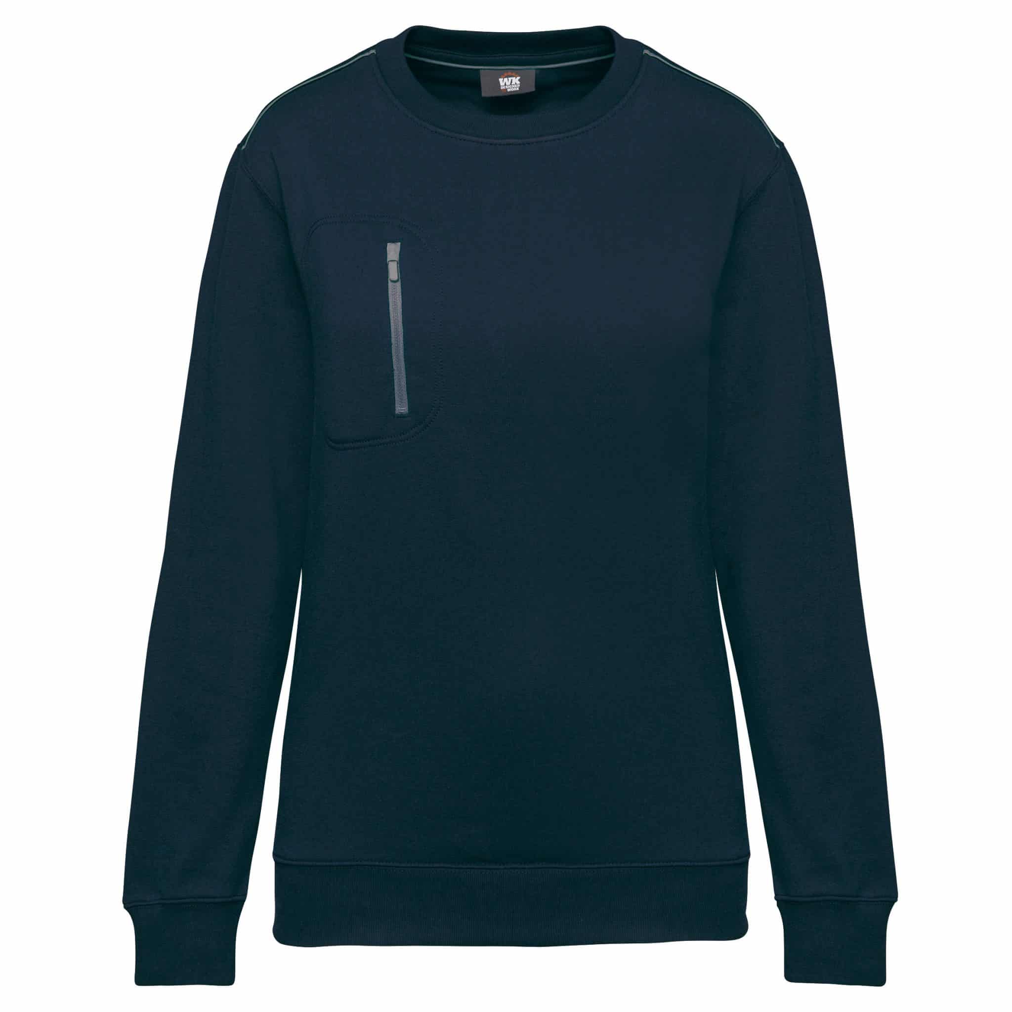 Miniature 30 pour Sweat-shirt Day To Day zip poche contrastée unisexe