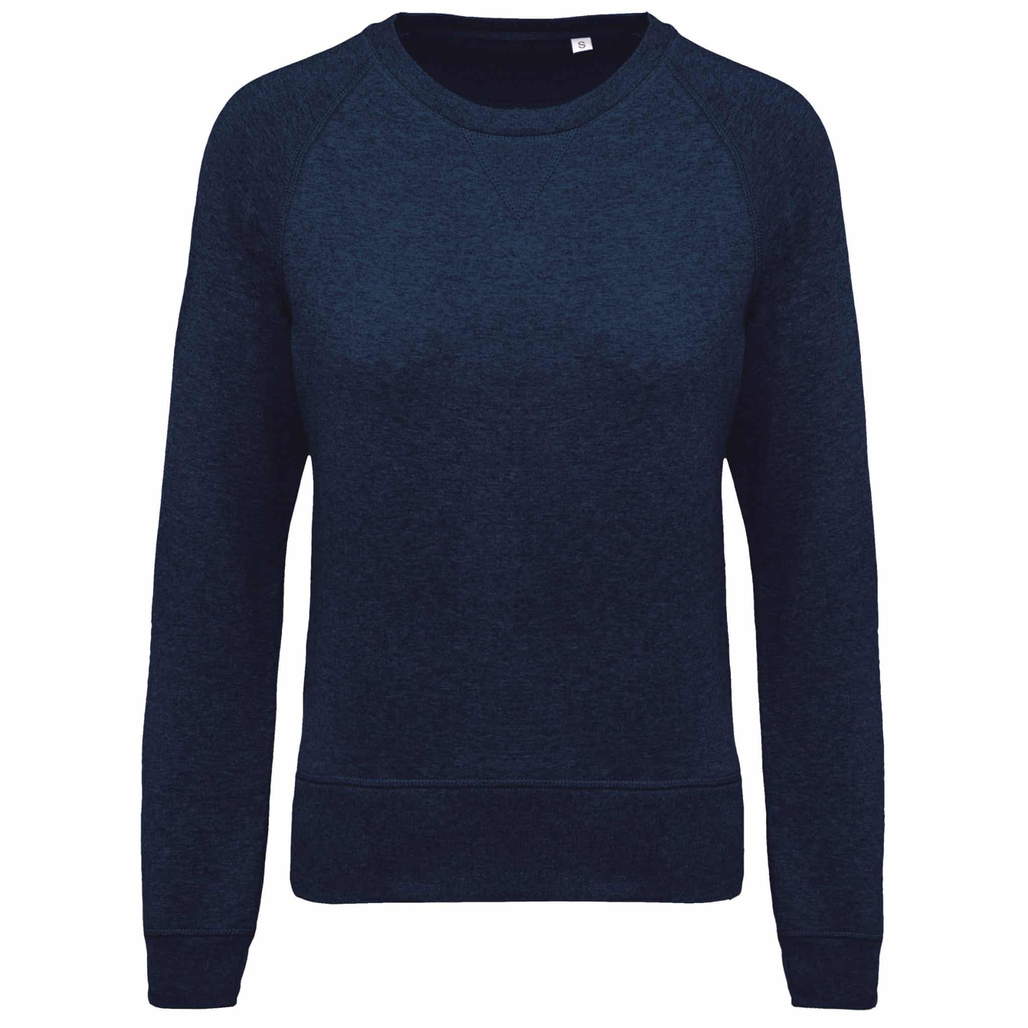 Miniature 14 pour Sweat-shirt Bio col rond manches raglan femme