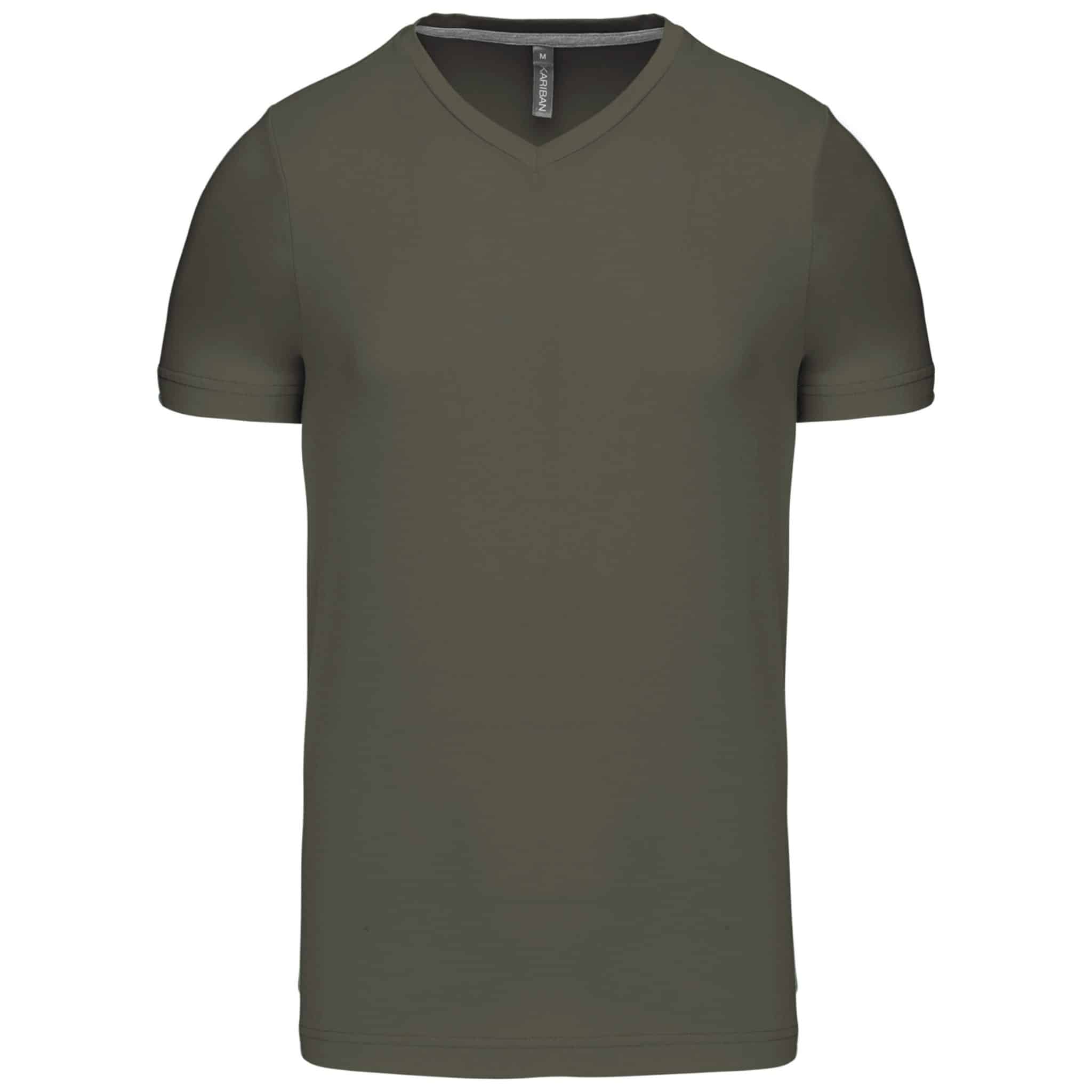 Miniature 11 pour T-shirt col V manches courtes