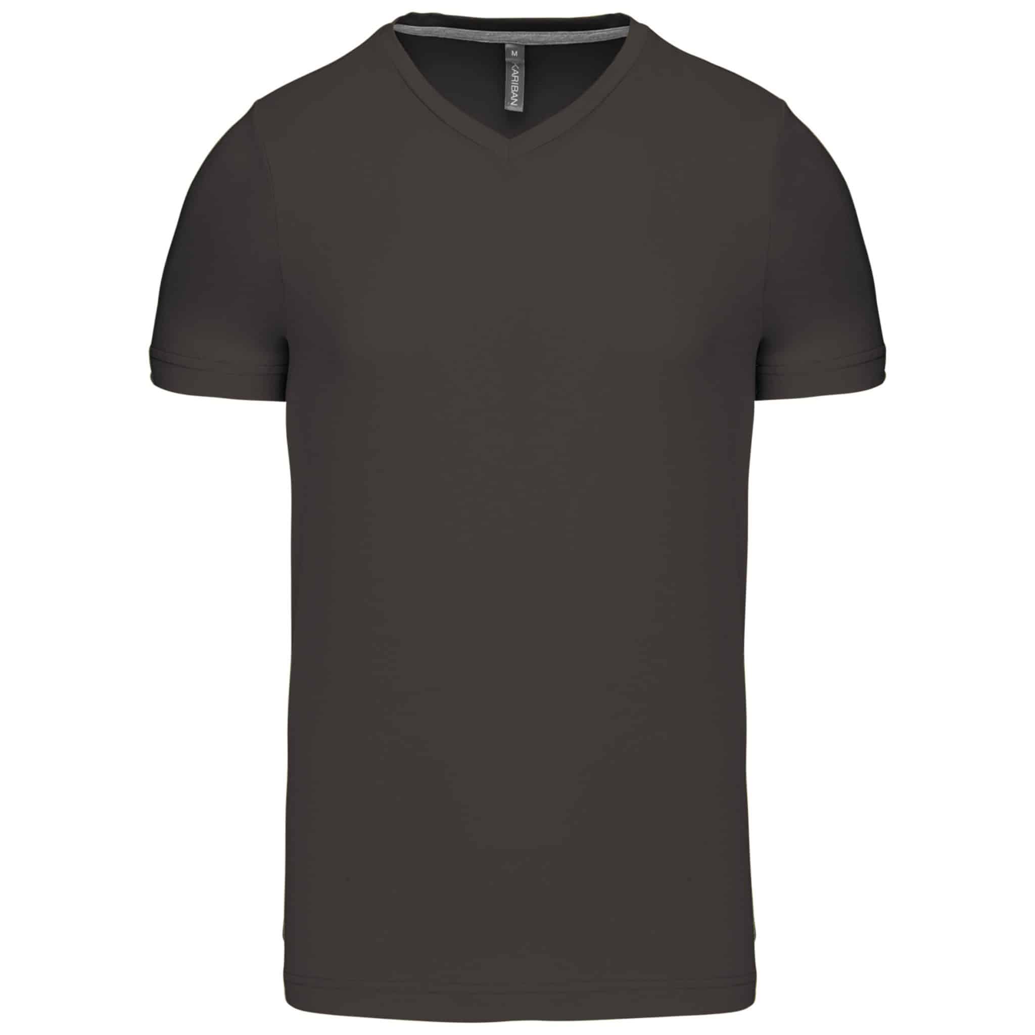 Miniature 10 pour T-shirt col V manches courtes