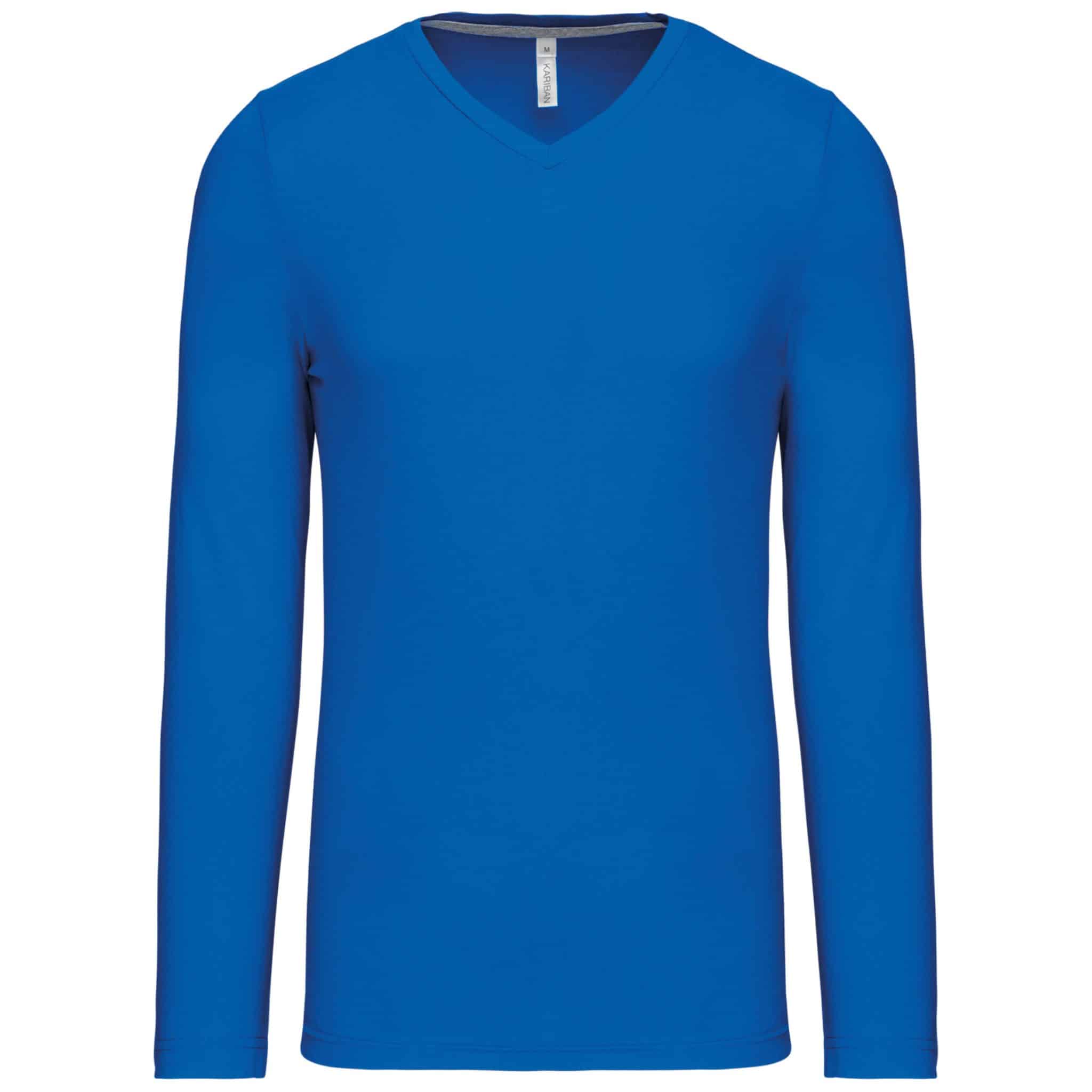 Miniature 15 pour T-shirt col V manches longues