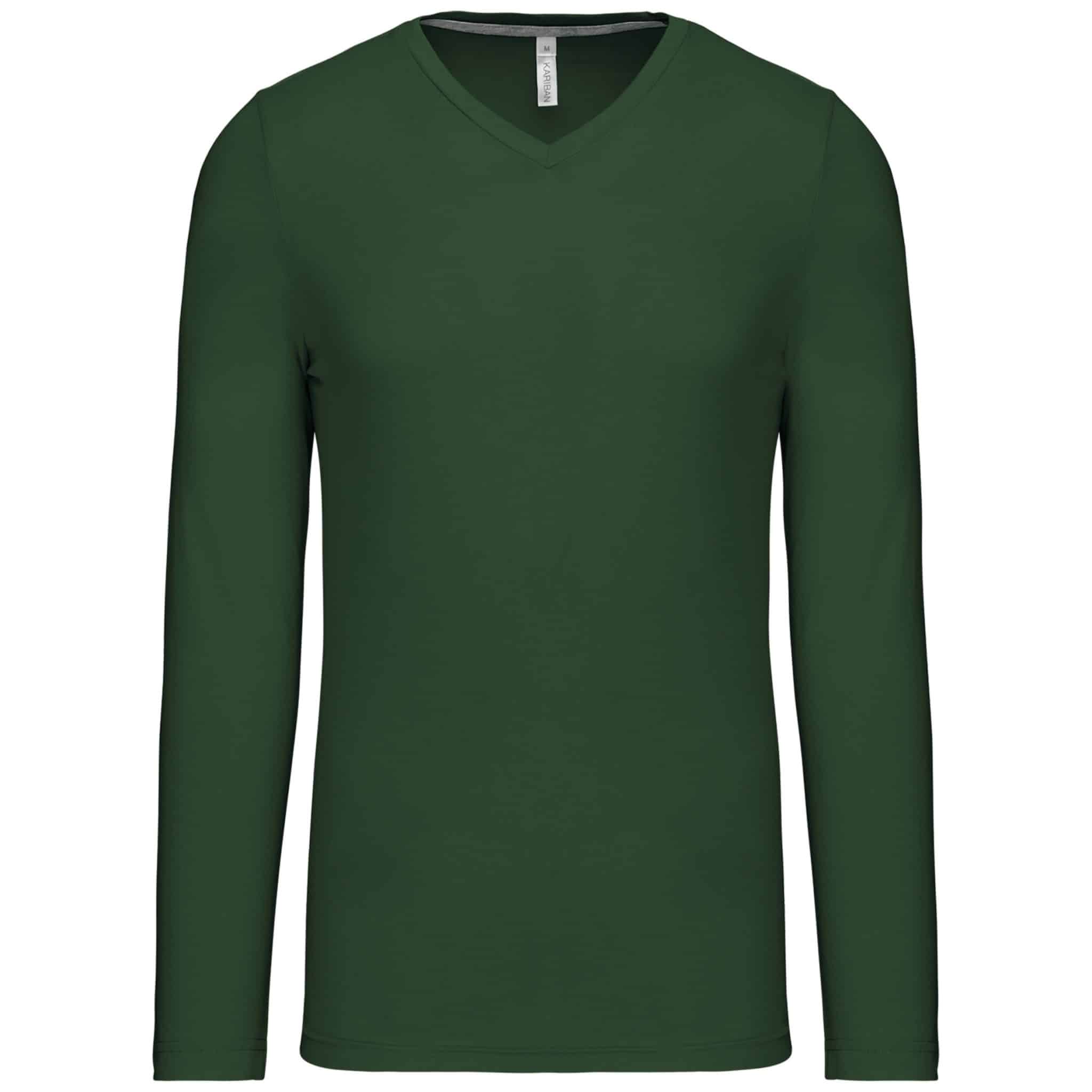Miniature 12 pour T-shirt col V manches longues