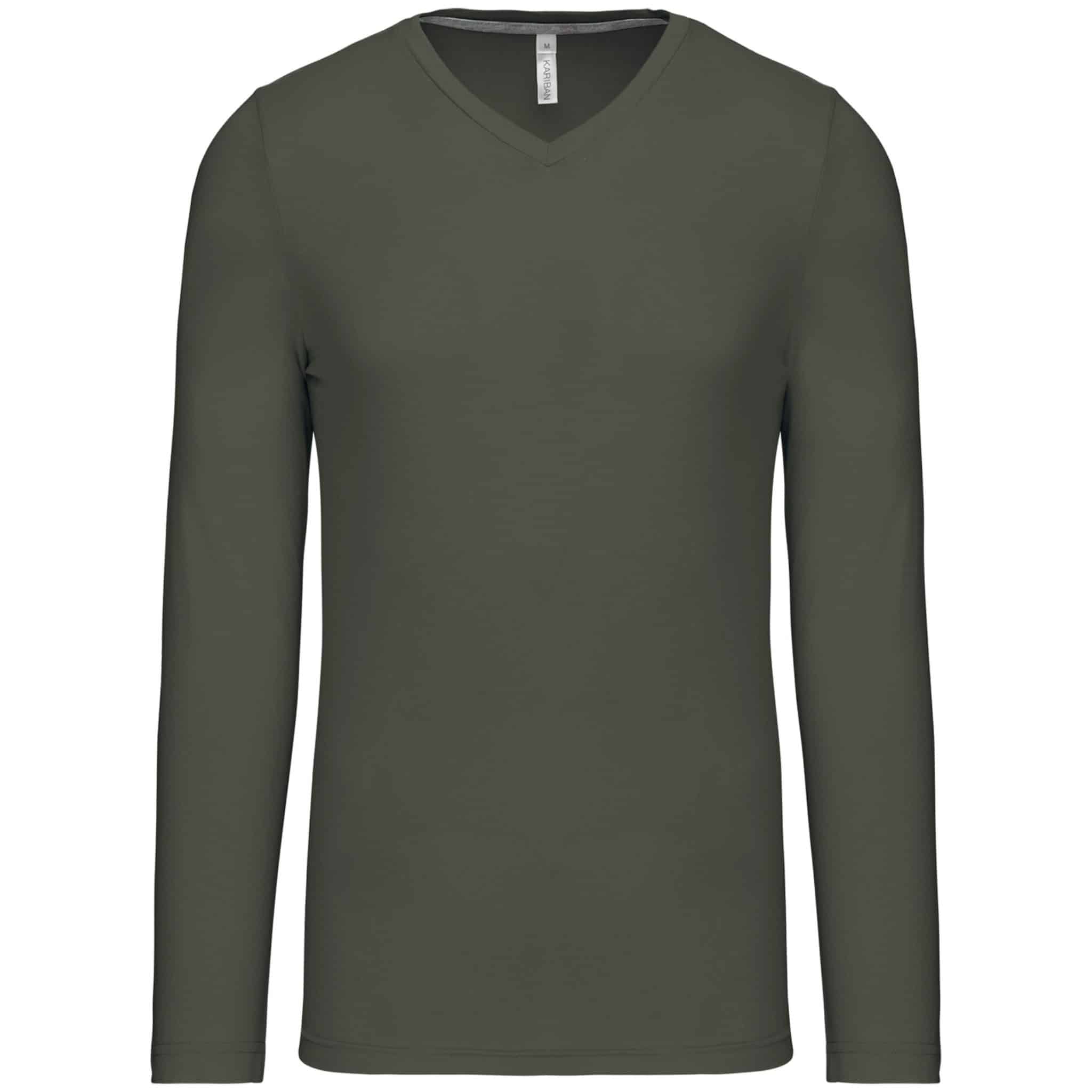 Miniature 11 pour T-shirt col V manches longues