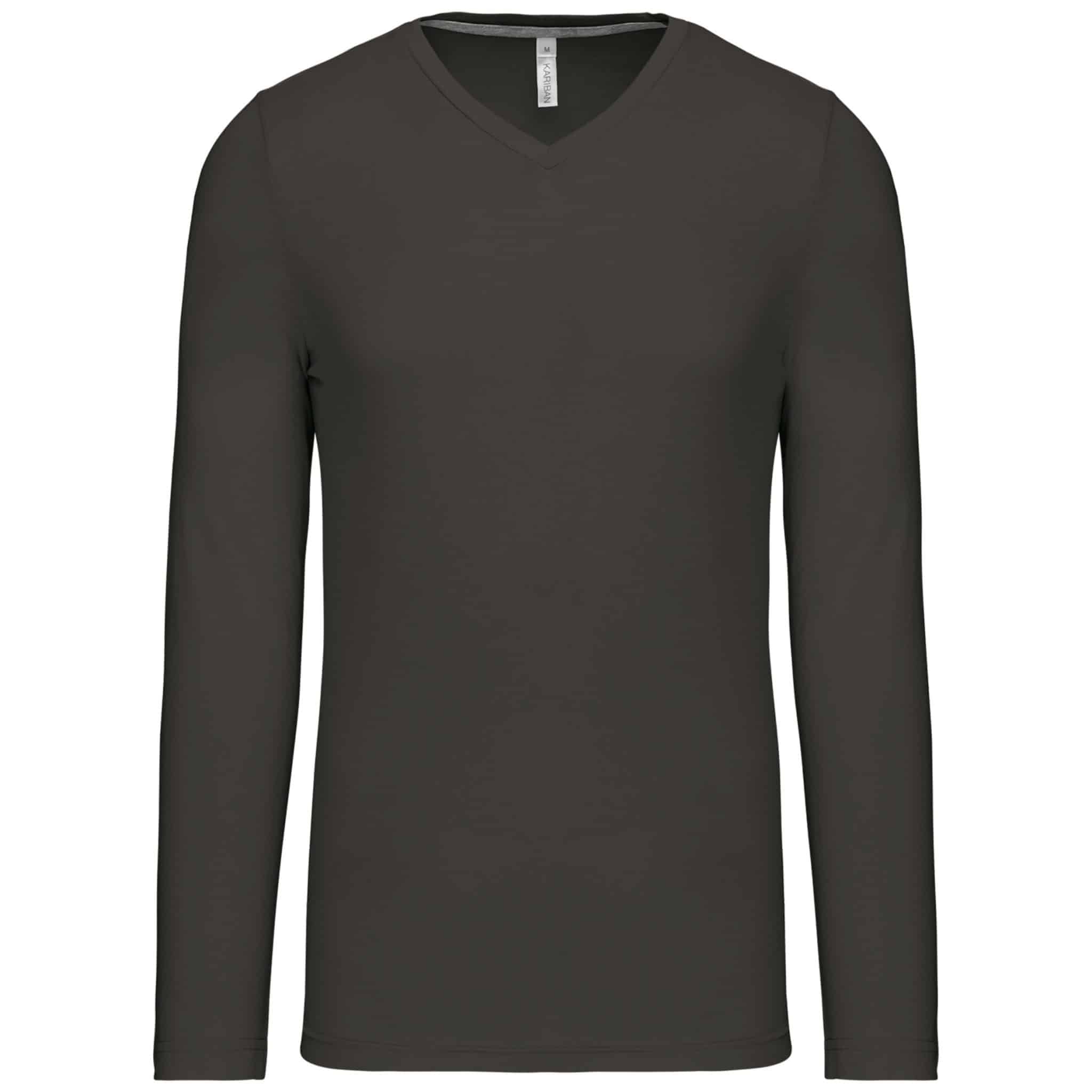 Miniature 10 pour T-shirt col V manches longues