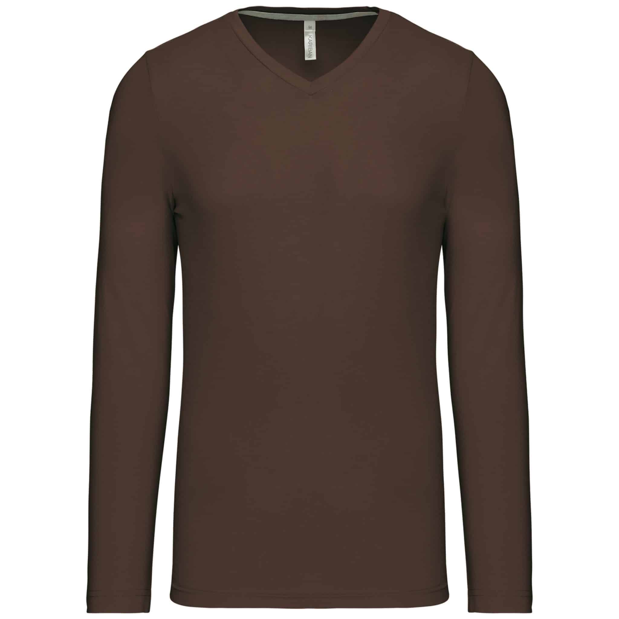 Miniature 9 pour T-shirt col V manches longues