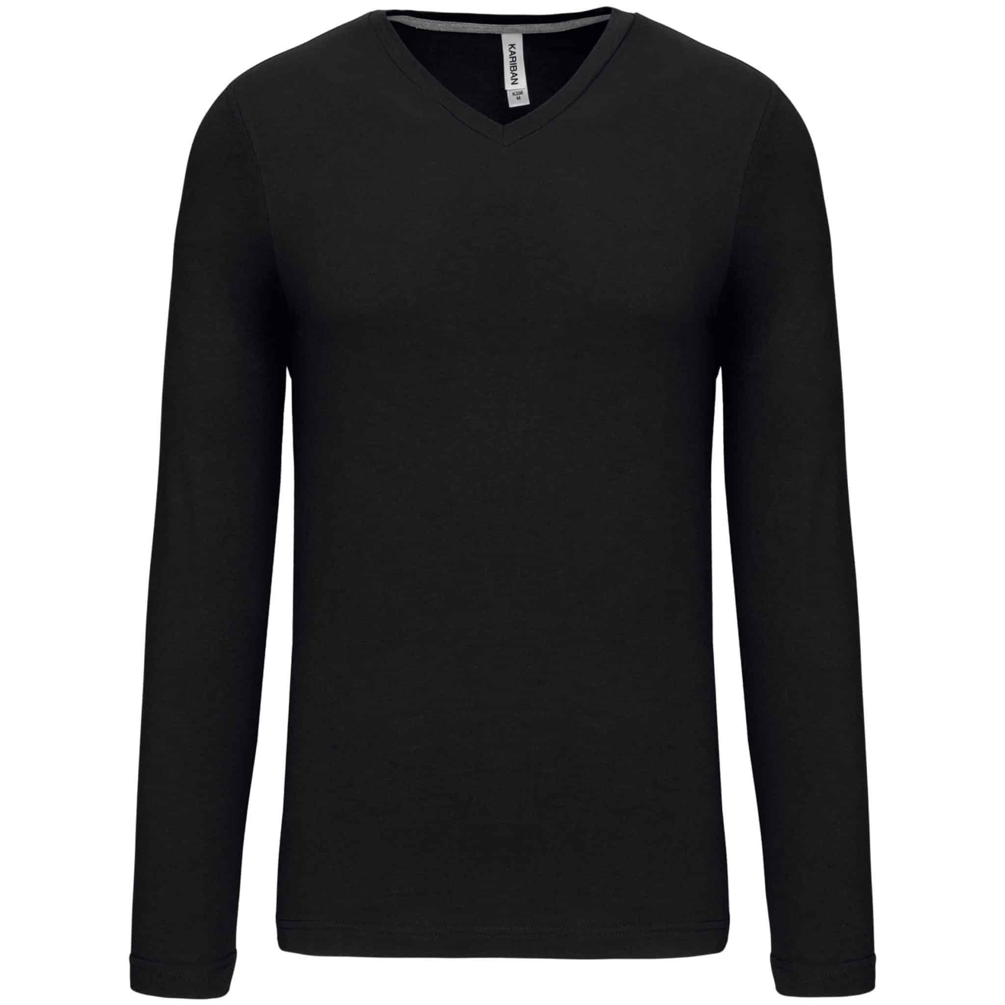 Miniature 8 pour T-shirt col V manches longues