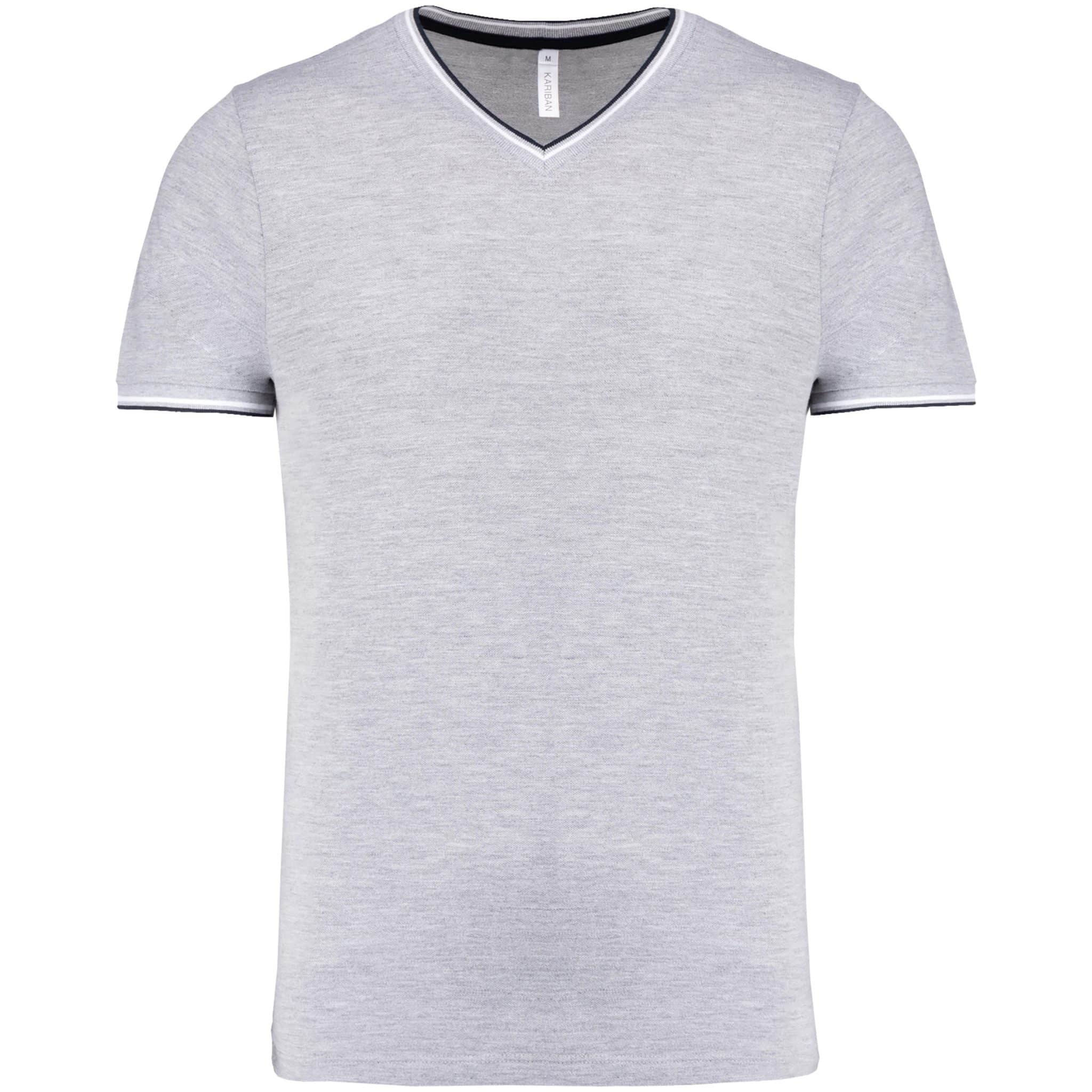 Miniature 12 pour T-shirt maille piquée col V homme